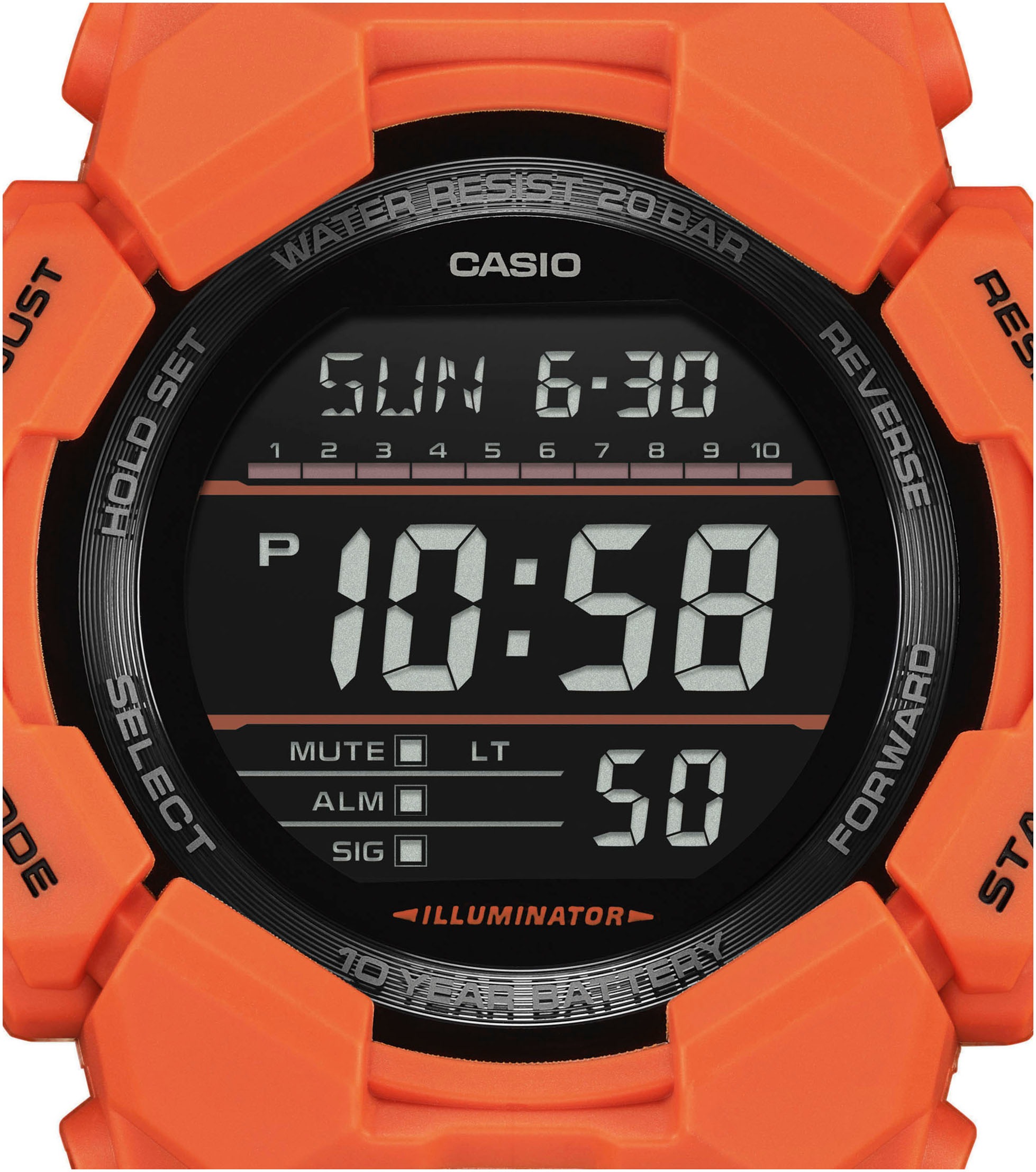 CASIO G-SHOCK Chronograph, Quarzuhr, Armbanduhr,Herrenuhr, digital, autom. Kalender, Resinarmband