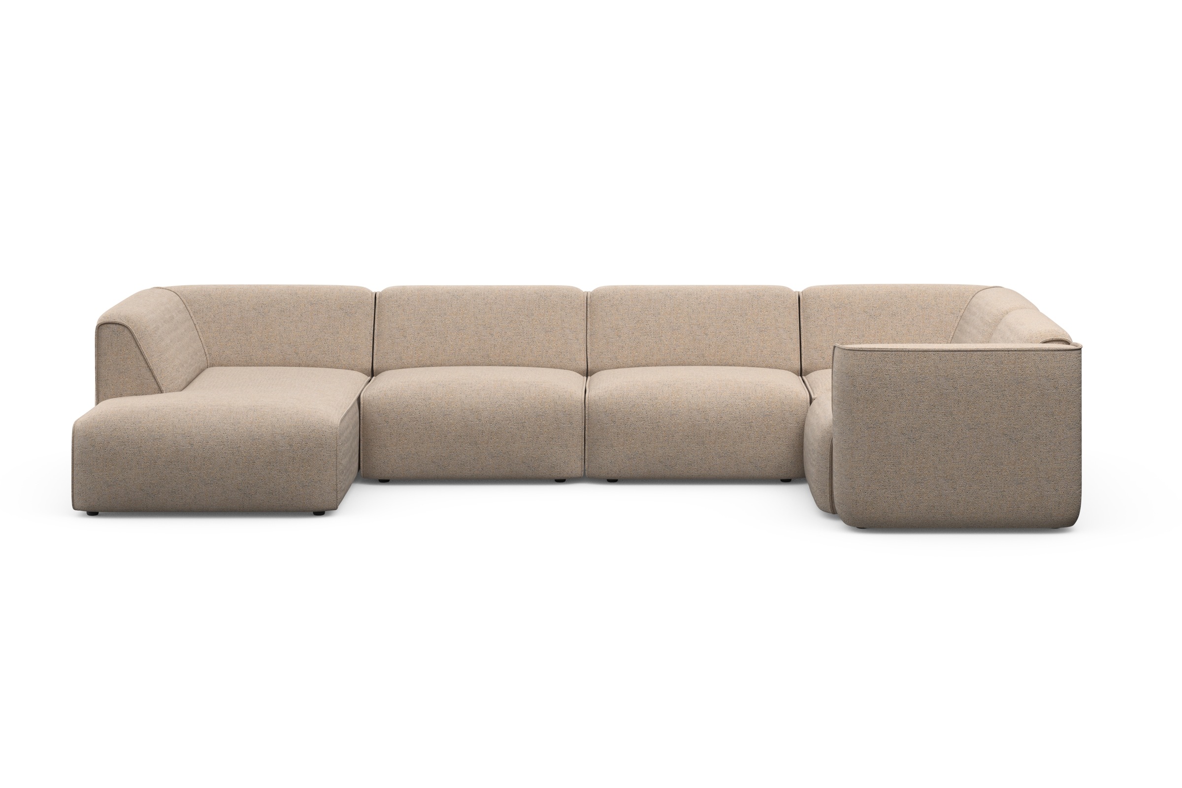 OTTO home Wohnlandschaft "Merid U-Form, B: 367 cm" jederzeit durch Module e günstig online kaufen