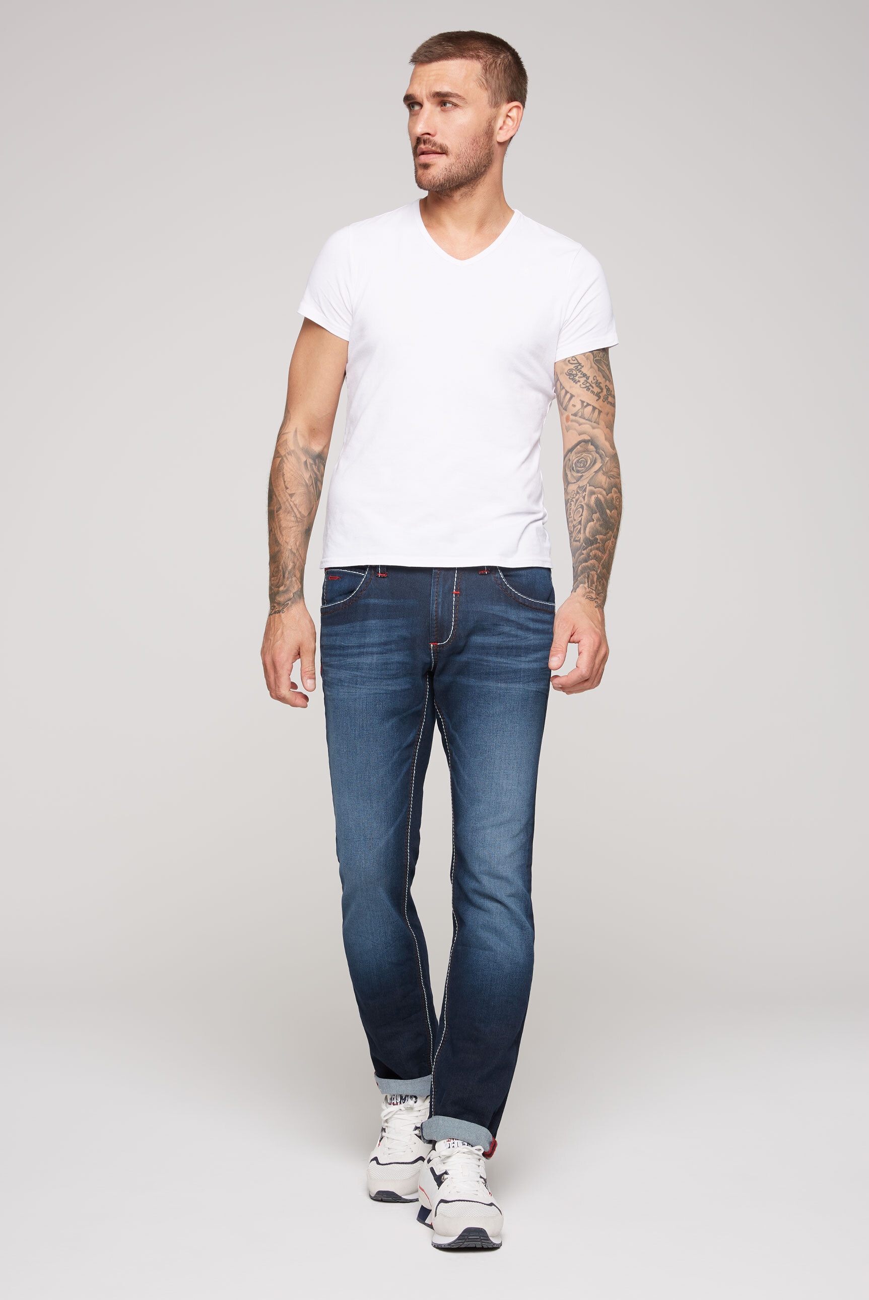 CAMP DAVID Regular-fit-Jeans, mit breiten Nähten