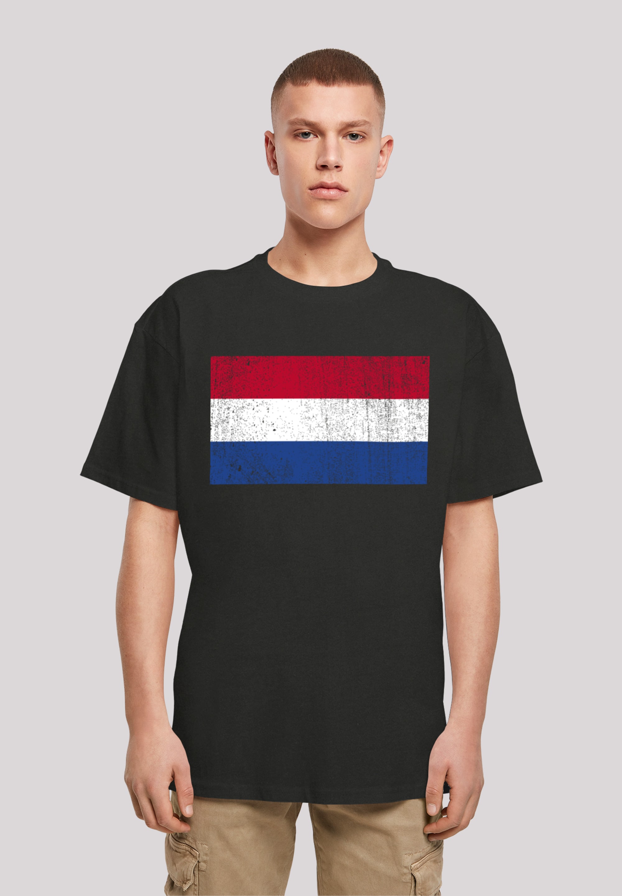 Print ▷ T-Shirt bestellen NIederlande Holland F4NT4STIC BAUR | Flagge distressed«, »Netherlands