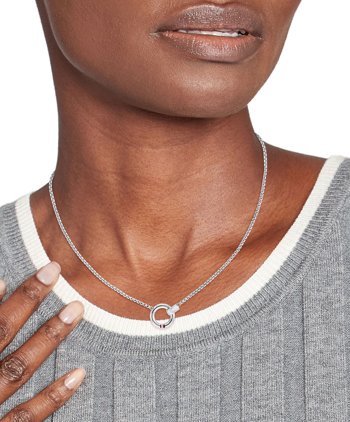 Tommy Hilfiger Kette mit Anhänger »CIRCLES, 2780944, 2780945«, mit Emaille