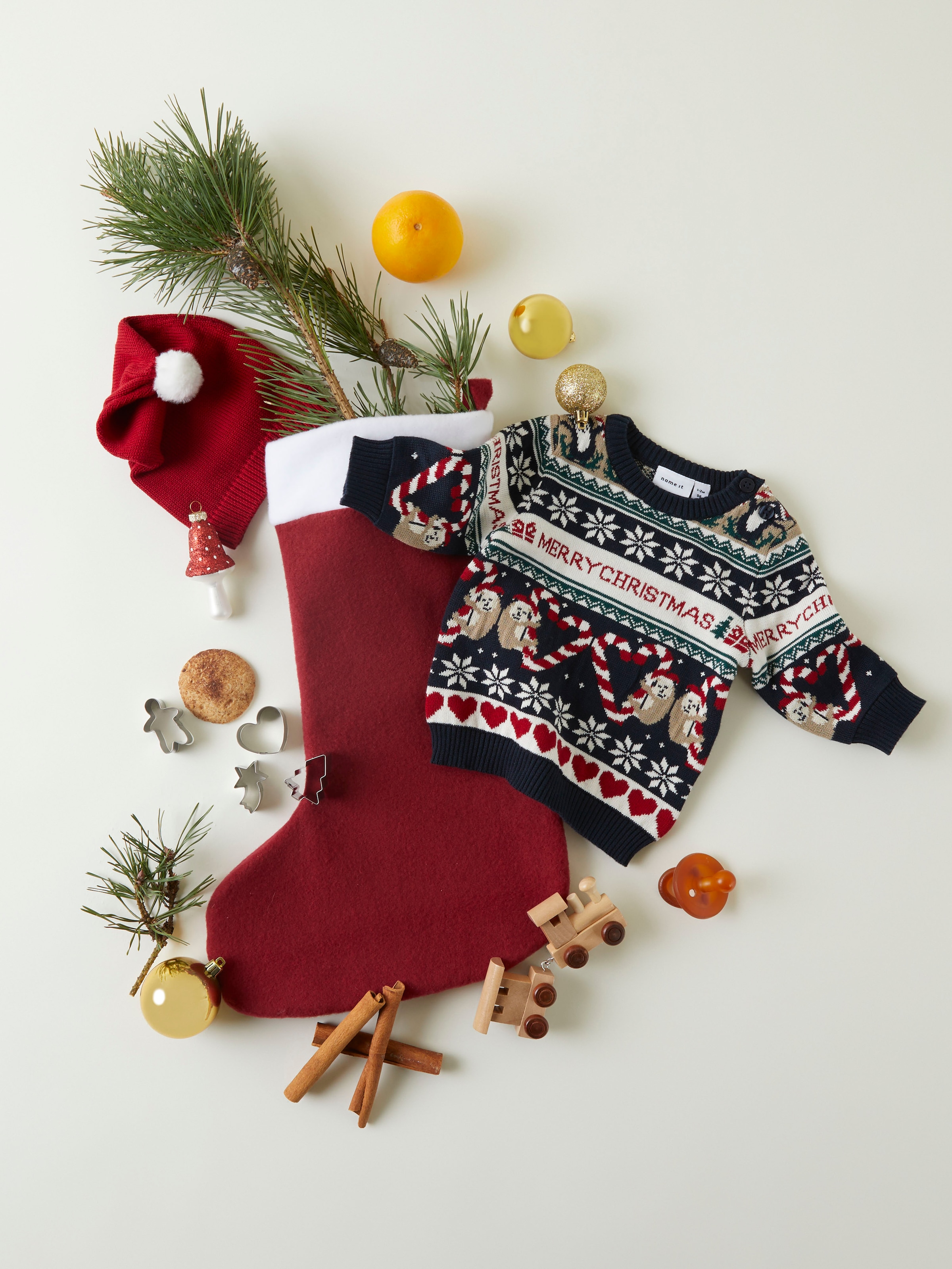 Name It Weihnachtspullover »NBNRILLE LS KNIT«