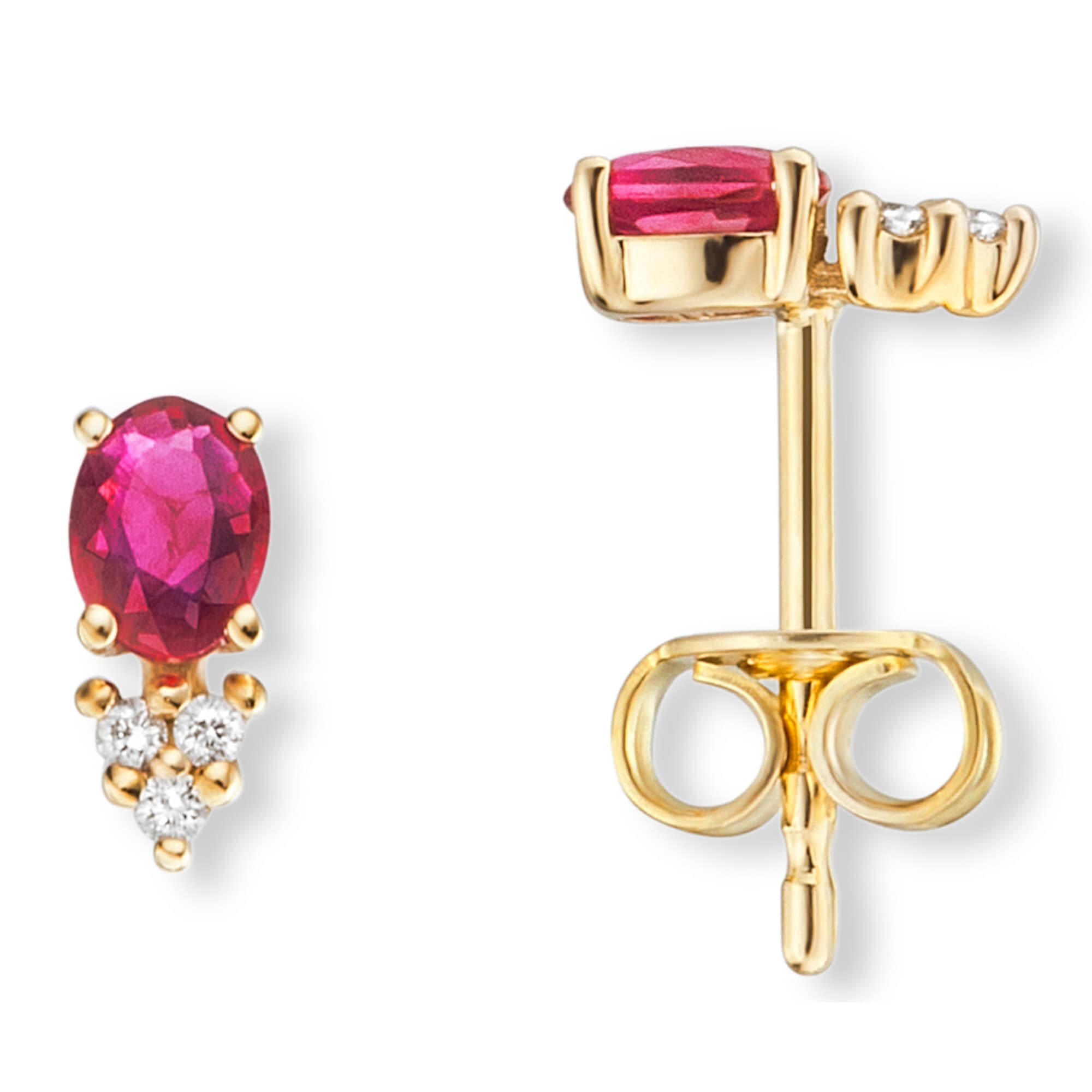 ONE ELEMENT Paar Ohrhänger, Damen Gold Schmuck