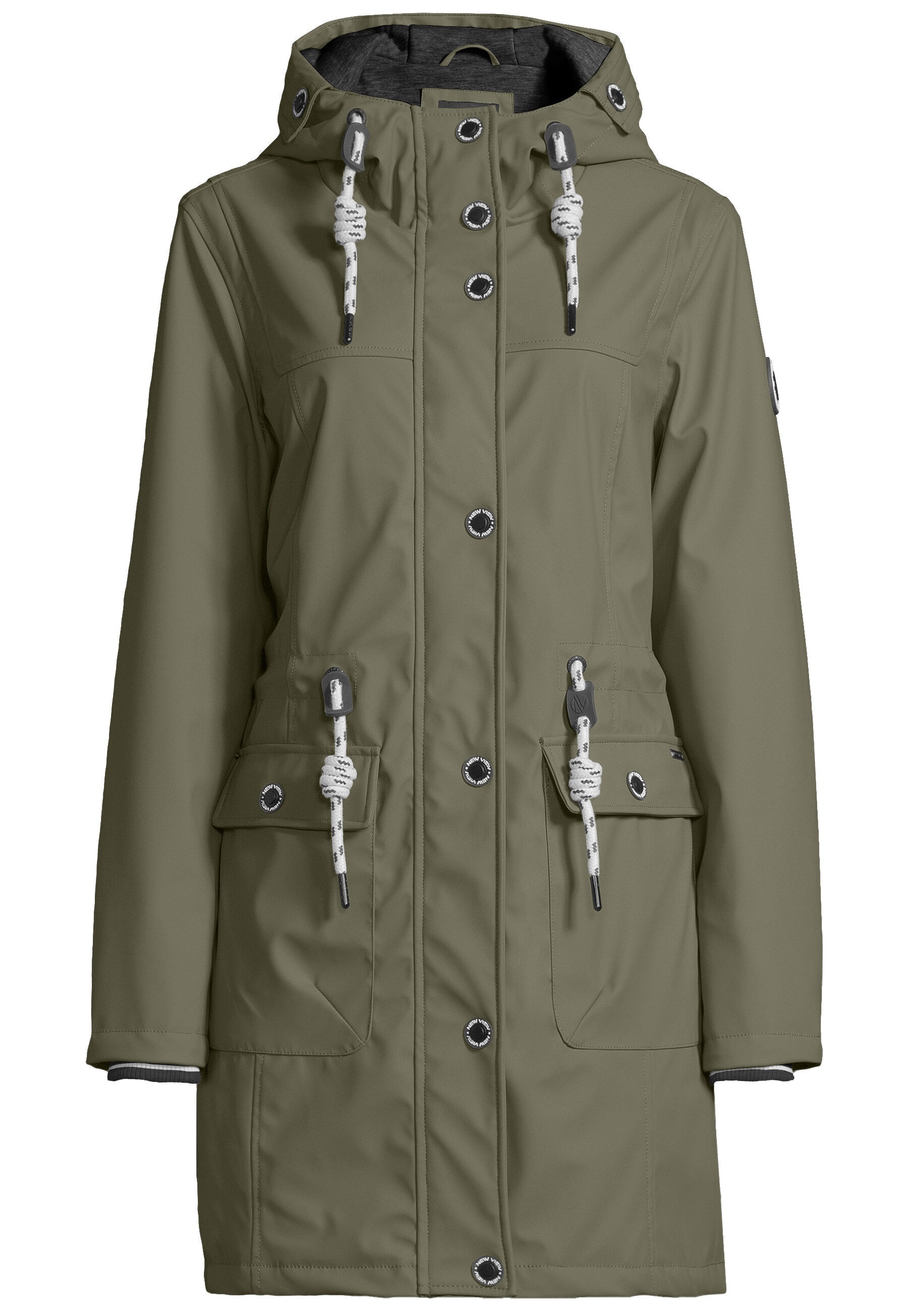 New View Regenjacke "Lillie" mit Kapuze mit weitenregulierbarer Kapuze