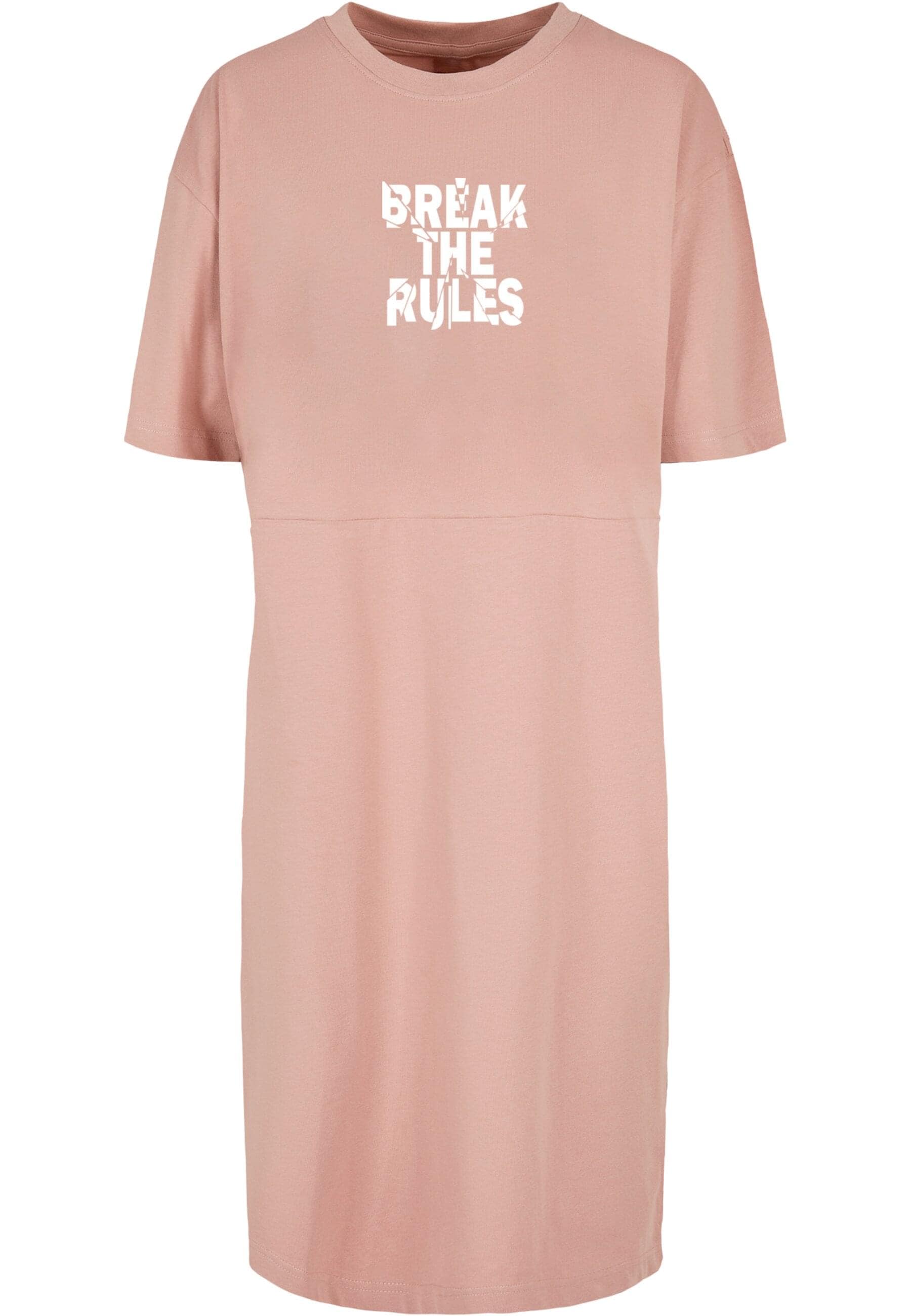 Merchcode Shirtkleid »Merchcode Damen Ladies Break The Rules 2 Oversized Slit Dress«, (1 tlg.)