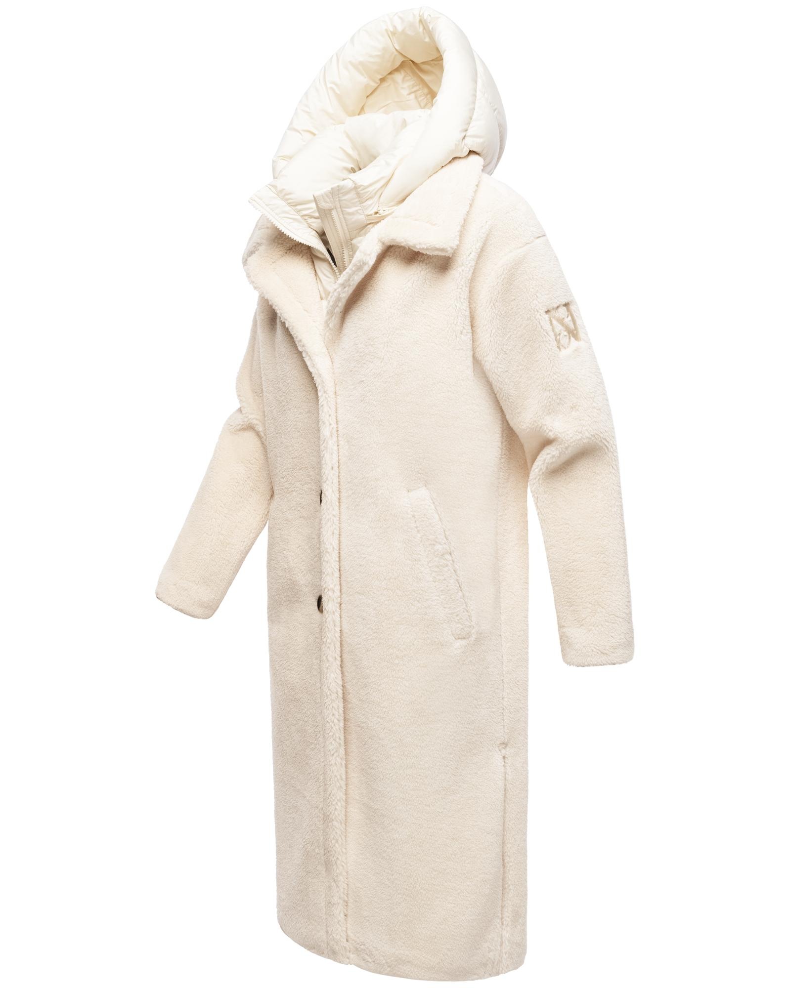 Navahoo Wintermantel »Teddyzauber 14«, Plüschmantel aus Teddyfleece mit abnehbmarem Krageneinsatz