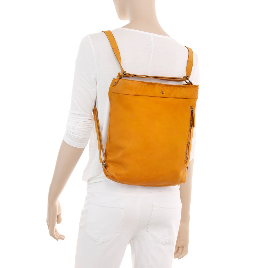 HARBOUR 2nd Cityrucksack »Nora«, aus Leder, auch als Tasche tragbar