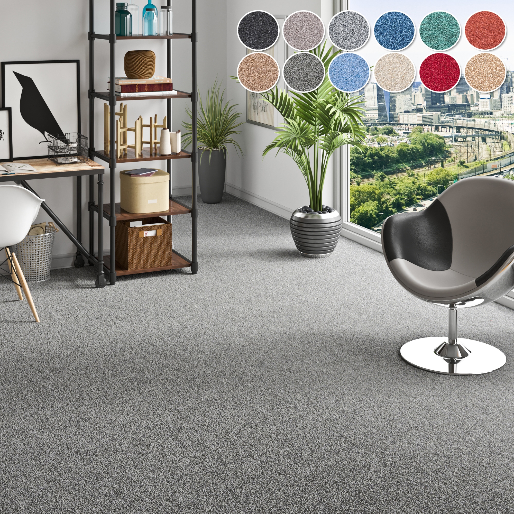 OTTO home Teppichboden "Fortis, Schlinge, Gesamthöhe 5 mm, Made in Netherlands" rechteckig meliert, Breite 400 cm, strapazierfähig, Wohnzimmer
