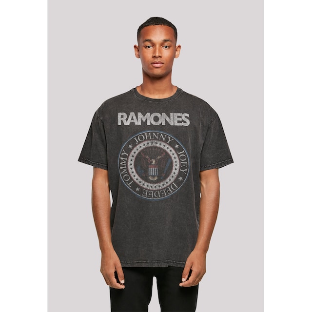 F4NT4STIC T-Shirt »Ramones Rock Musik Band Red White And Seal«, Premium  Qualität, Band, Rock-Musik ▷ bestellen | BAUR