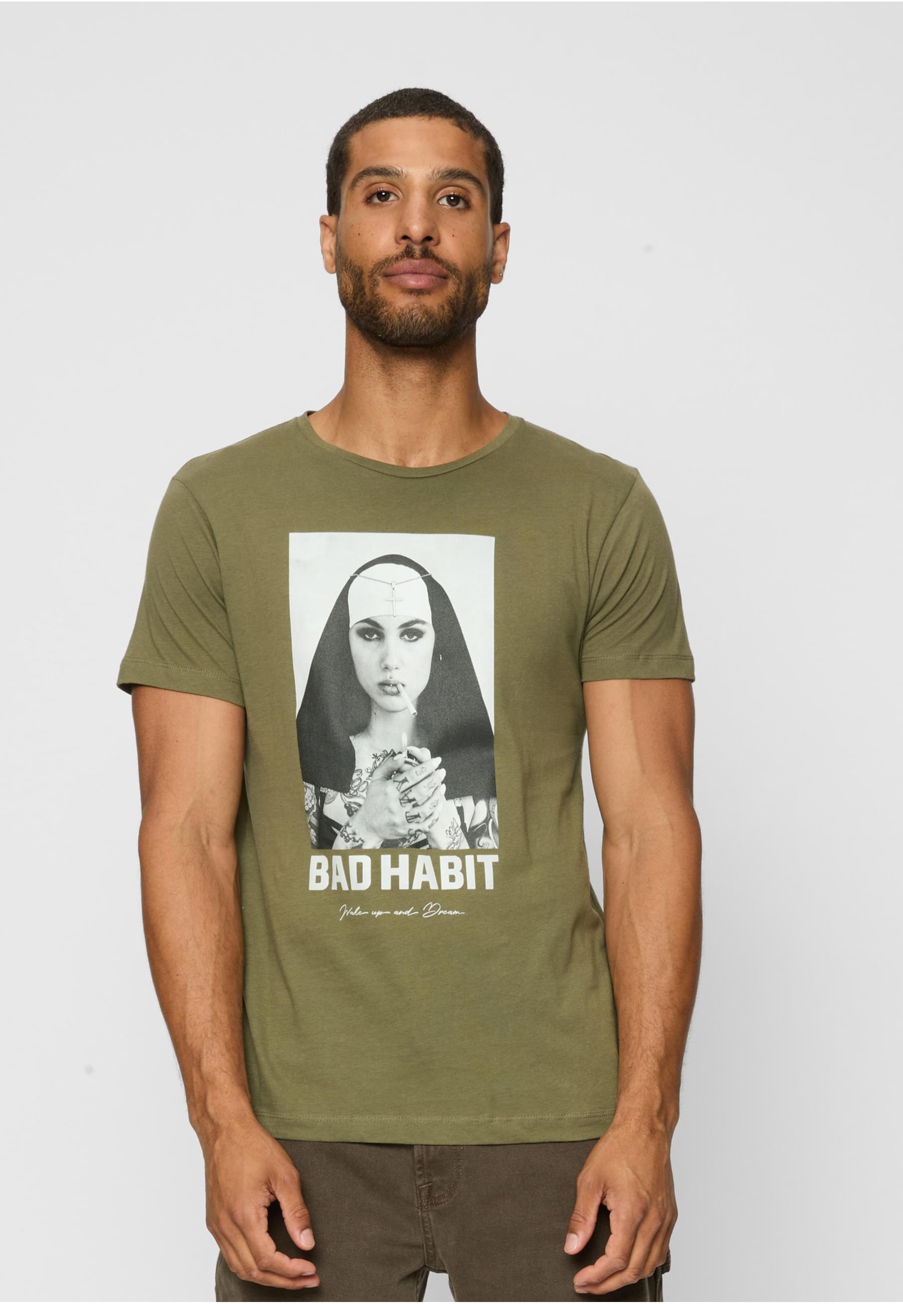 MisterTee Kurzarmshirt »MisterTee Herren Bad Habit Tee«, (1 tlg.)