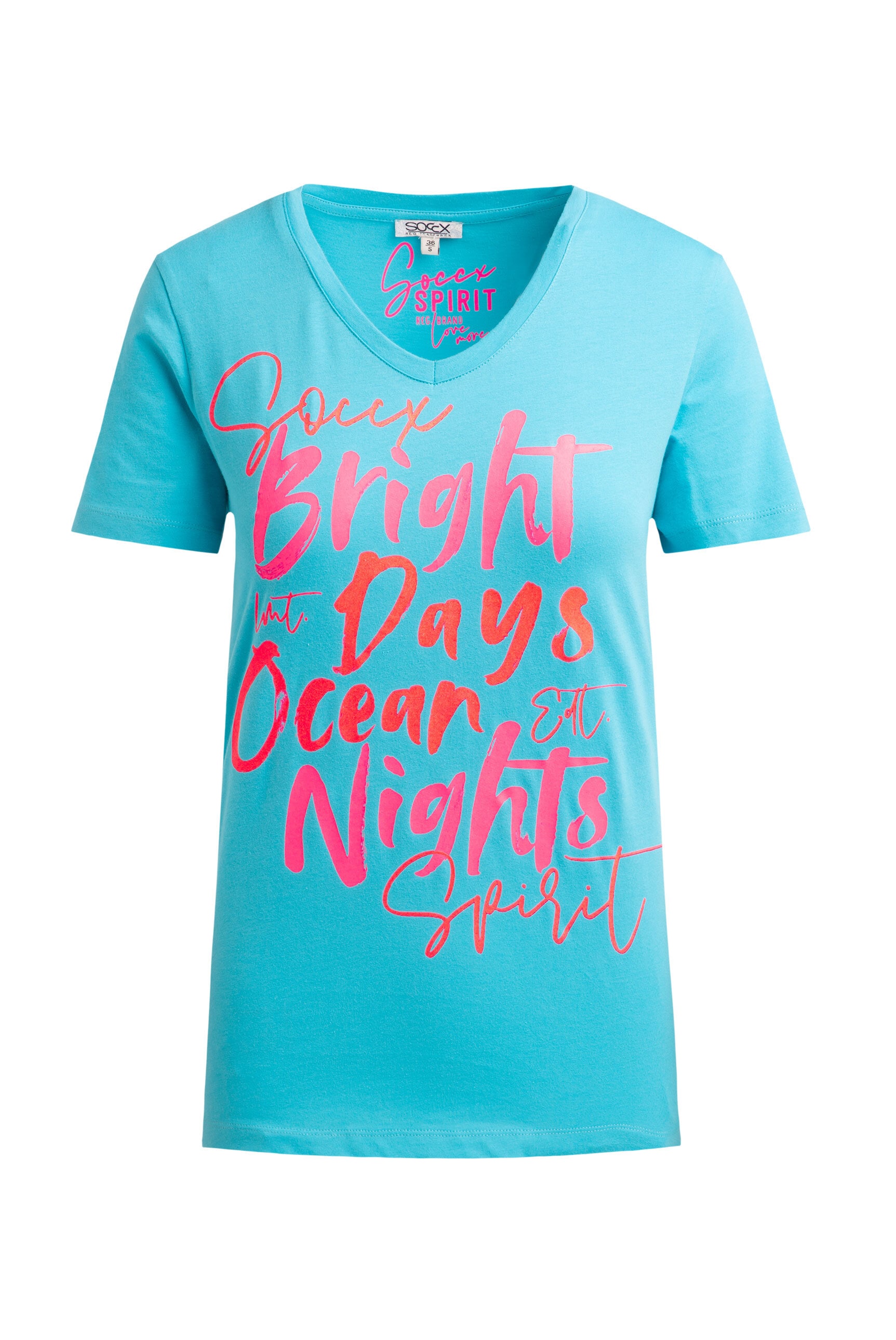 SOCCX V-Shirt, aus Baumwolle
