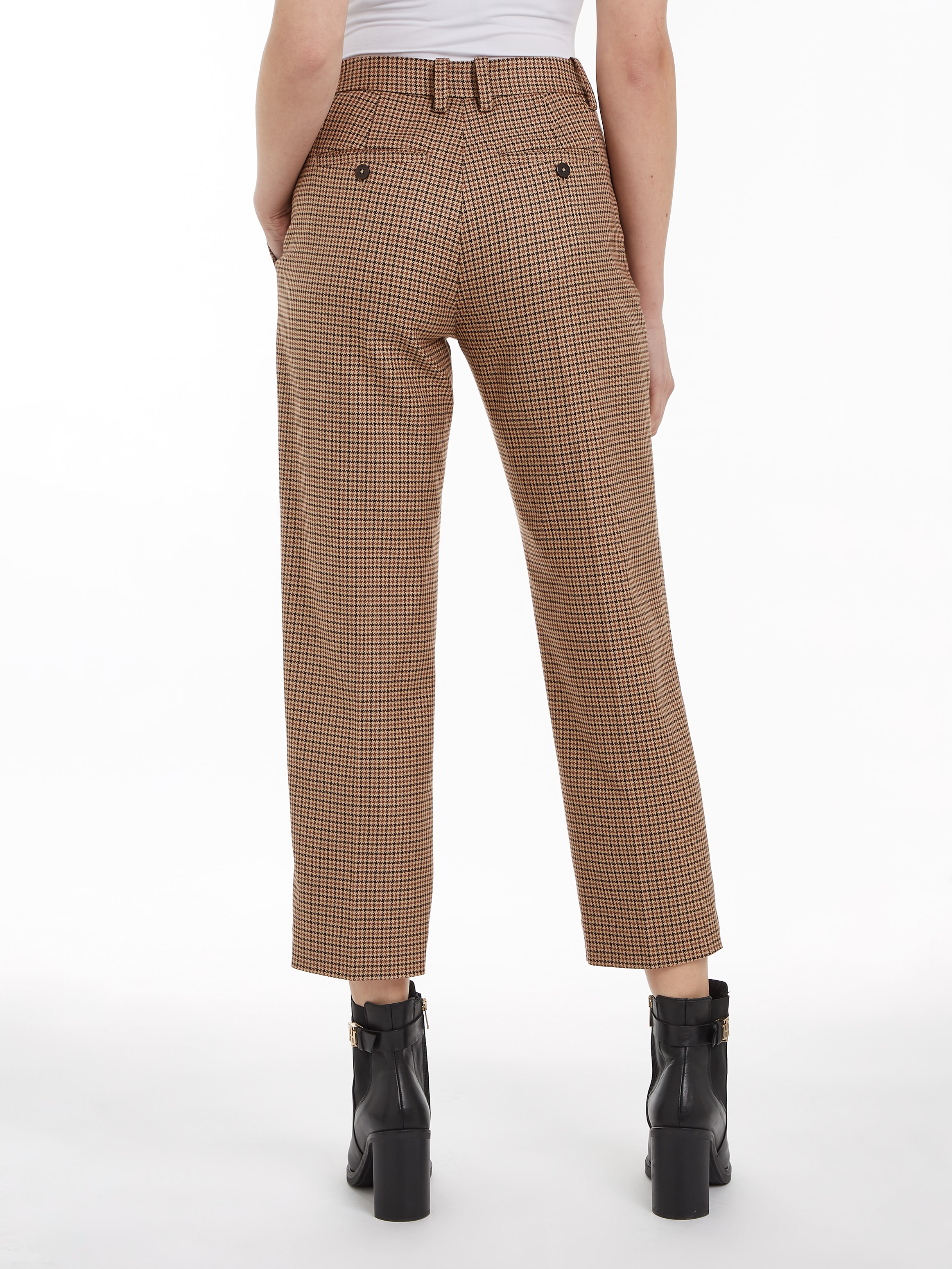 Tommy Hilfiger Webhose »CORE CHECK SLIM STRAIGHT PANT«, im Karodessin