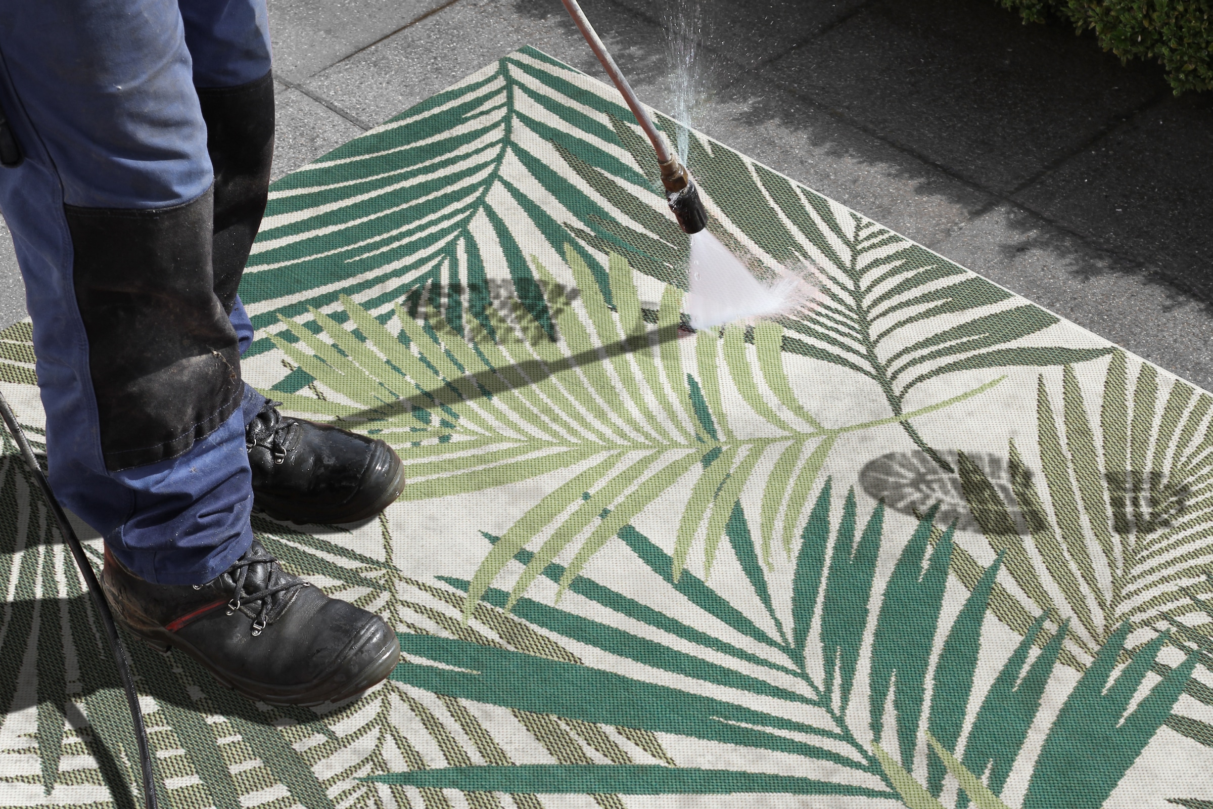 NORTHRUGS Teppich »Vai«, rechteckig, 8 mm Höhe, In- & Outdoor, Geometrisches Muster, Garten, Terrasse, Wohnzimmer