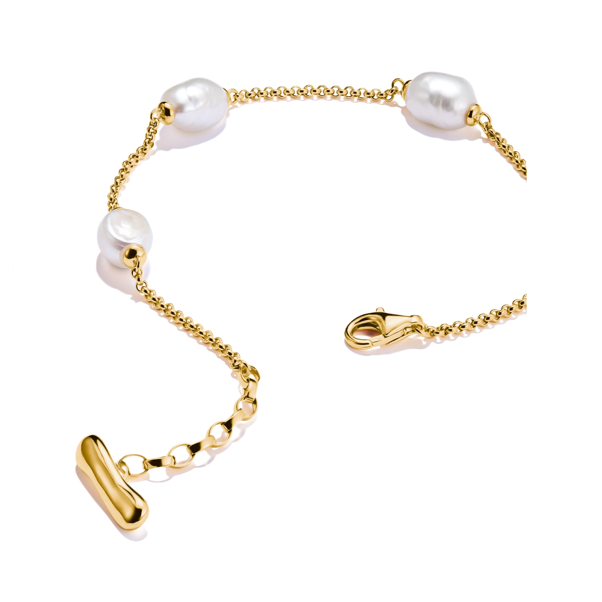 THOMAS SABO Perlenarmband »Natural Beauty Armband fein, Bold Elegance«, mit Süßwasserzuchtperle