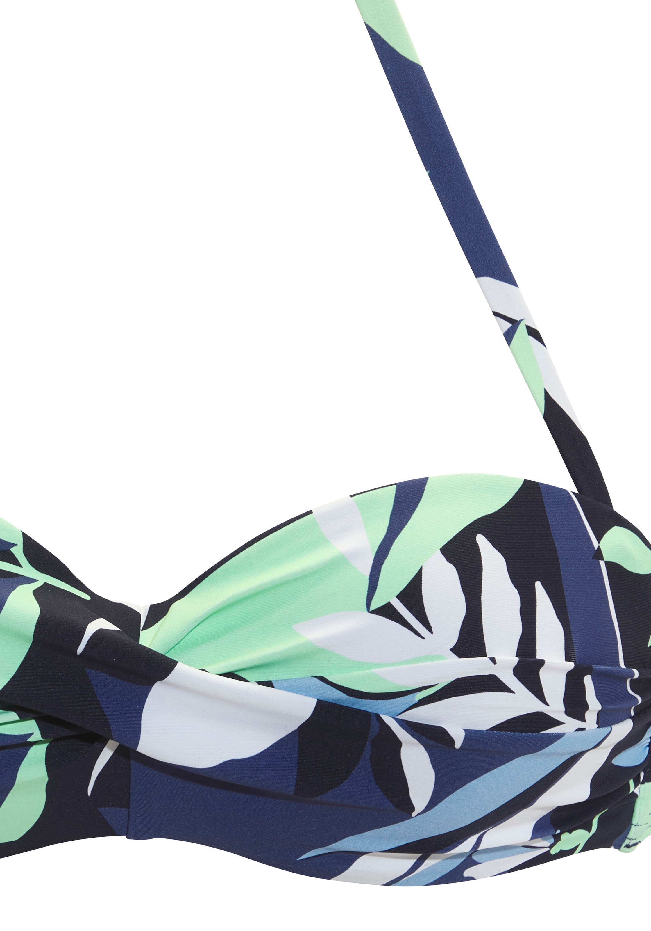 Sunseeker Bügel-Bandeau-Bikini »Allis«, (Set), mit Blätterdruck