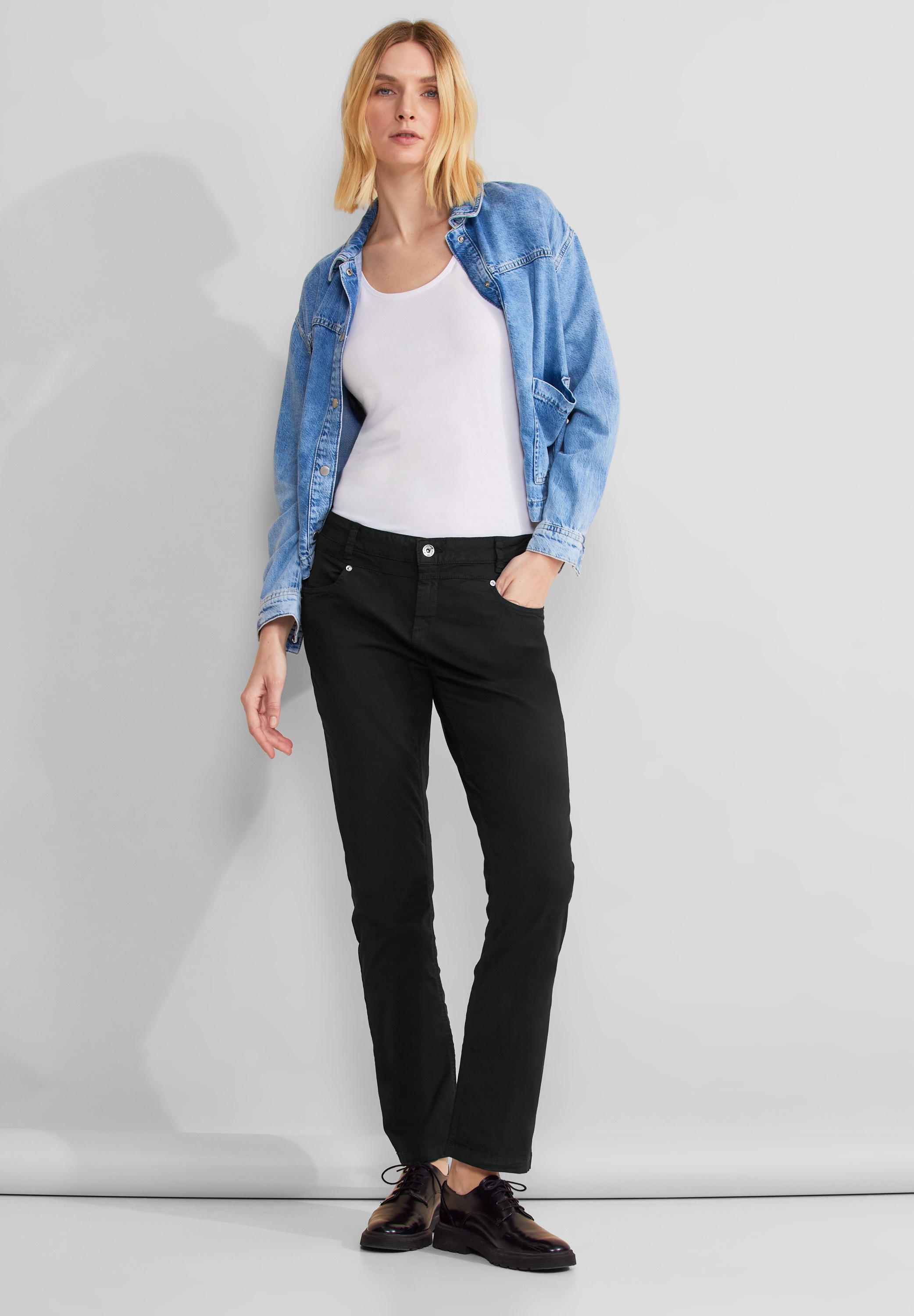 STREET ONE Stoffhose, Middle Waist