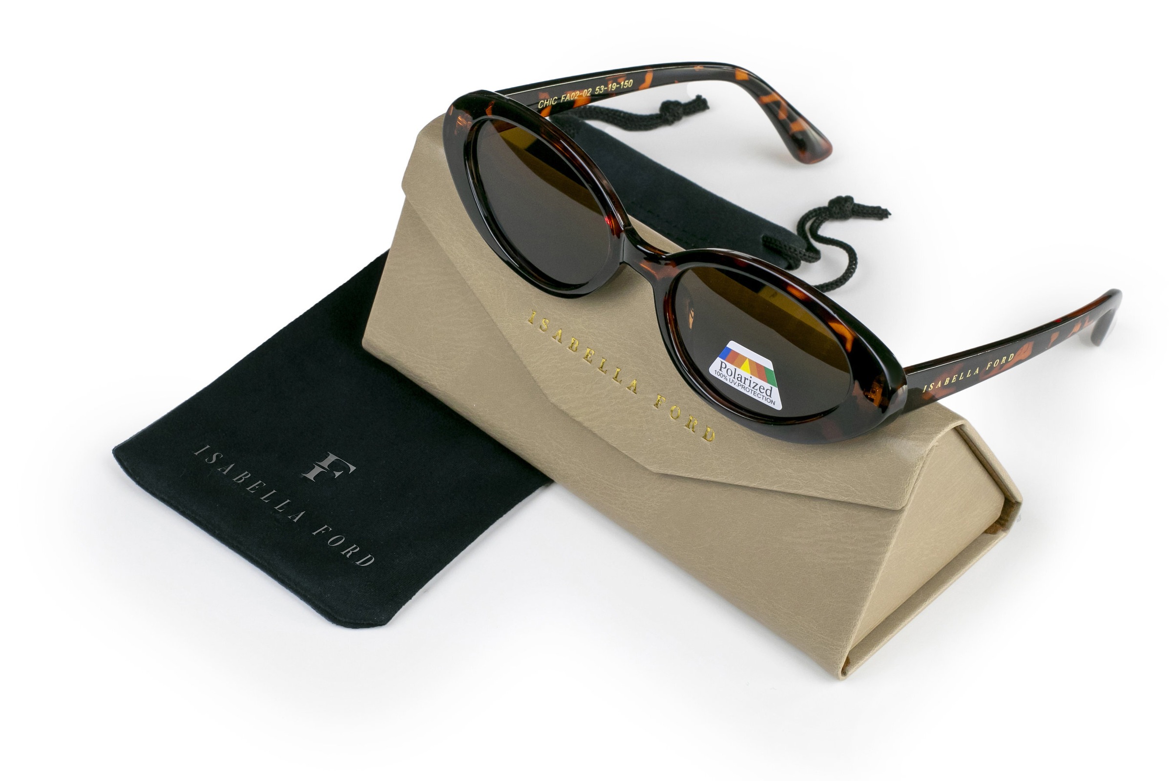 ISABELLA FORD Sonnenbrille »FA02-02« Glass 0.74MM Polarized Lens UV400，CAT3.0
