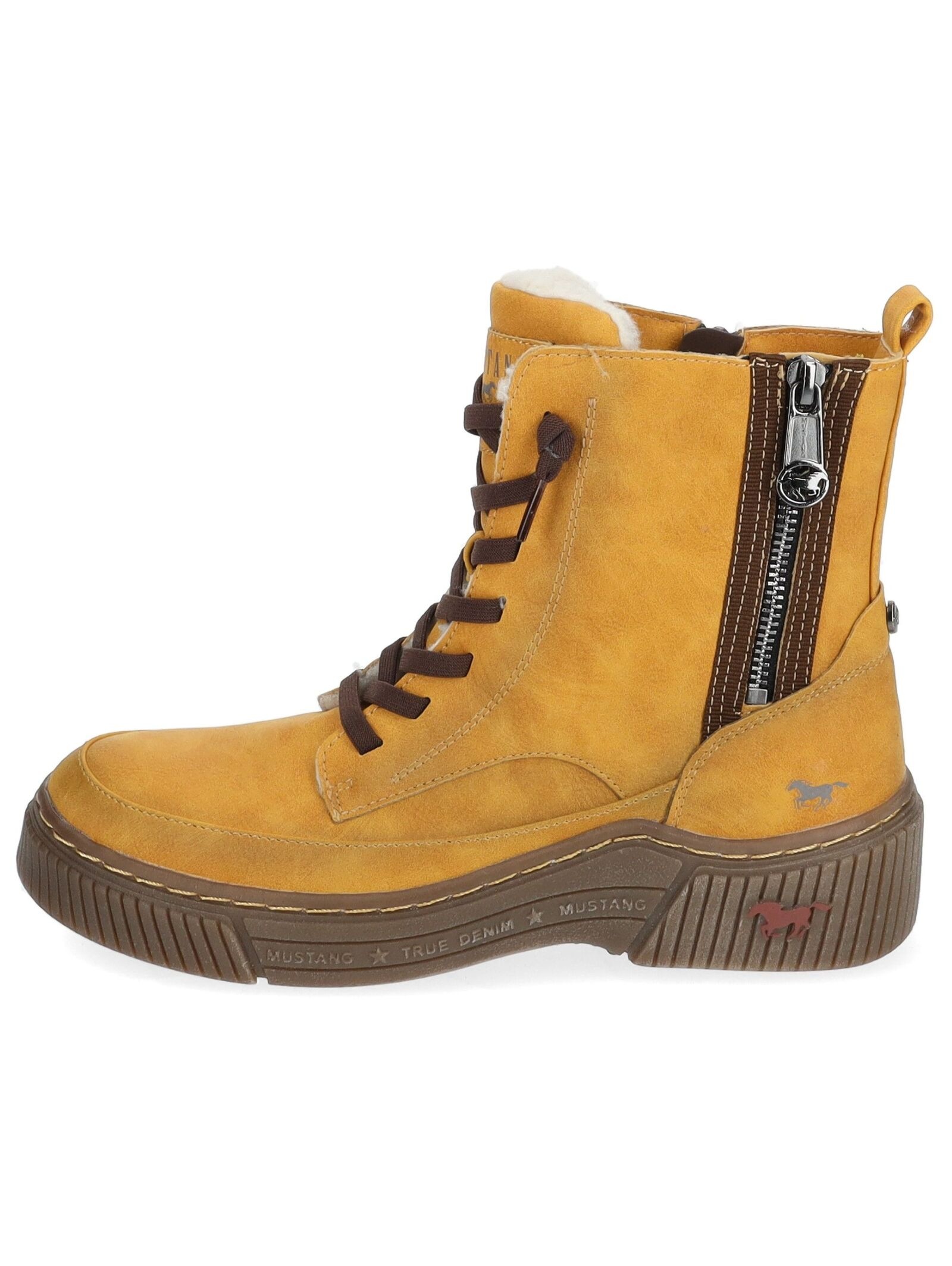 Mustang Shoes Schnürstiefelette »Mustang Shoes Stiefelette Lederimitat«