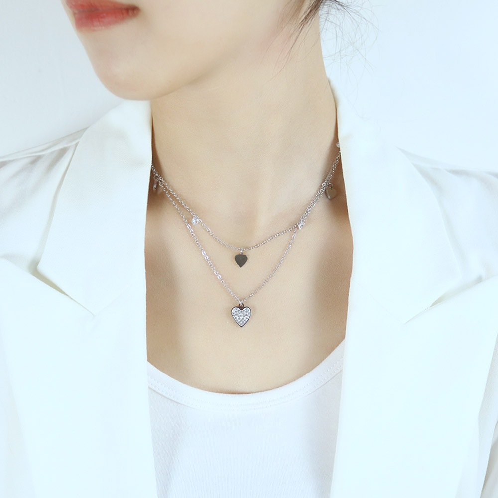 COLLEZIONE ALESSANDRO Kette mit Anhänger »Hearts«, aus 925 Sterling Silber