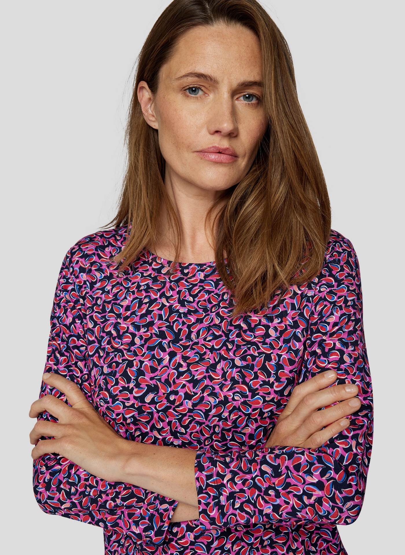 Rabe Print-Shirt »Rabe Elegantes Shirt mit farbenfrohem Blätter-Design«