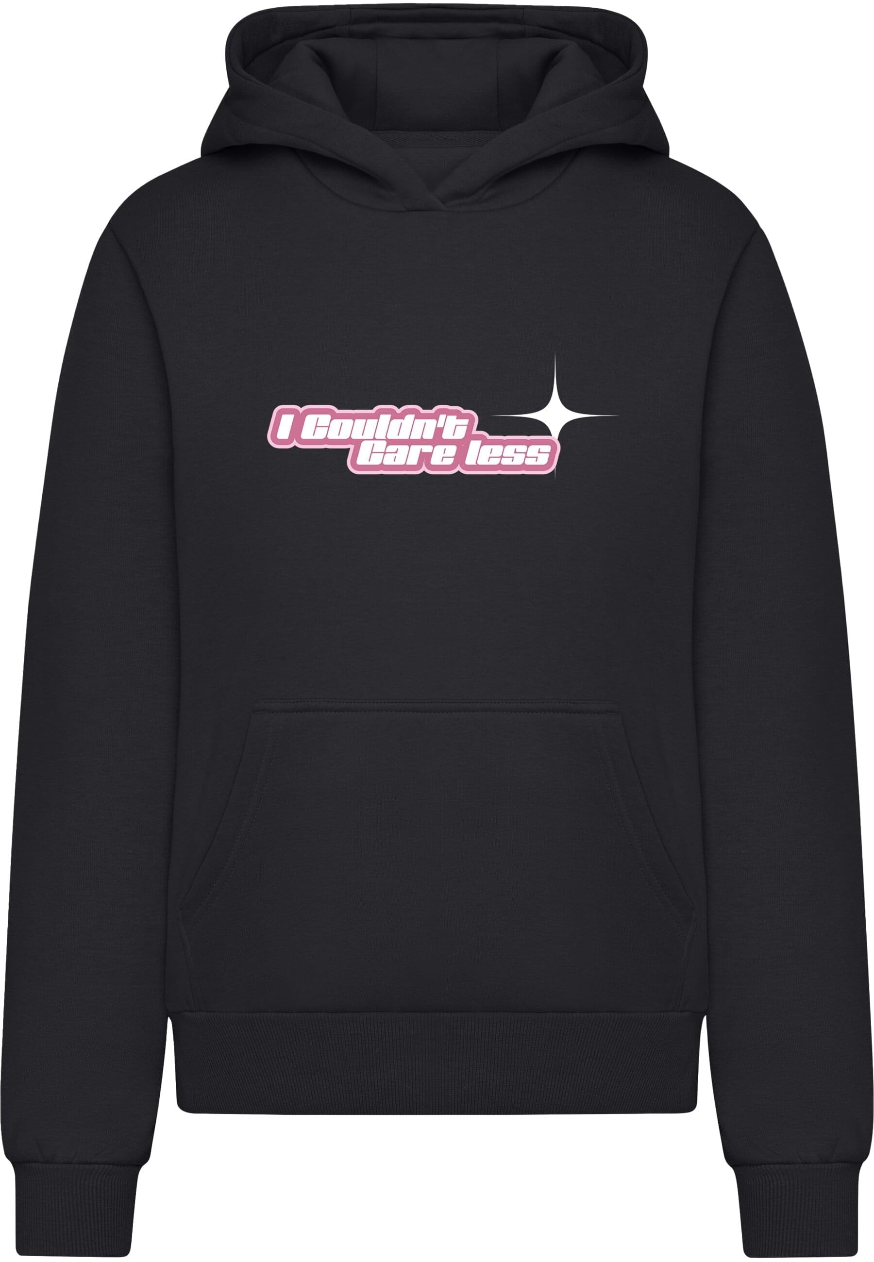 Miss Tee Kapuzenpullover "Miss Tee Couldnt Care Less Ladies Fluffy Hoody" günstig online kaufen