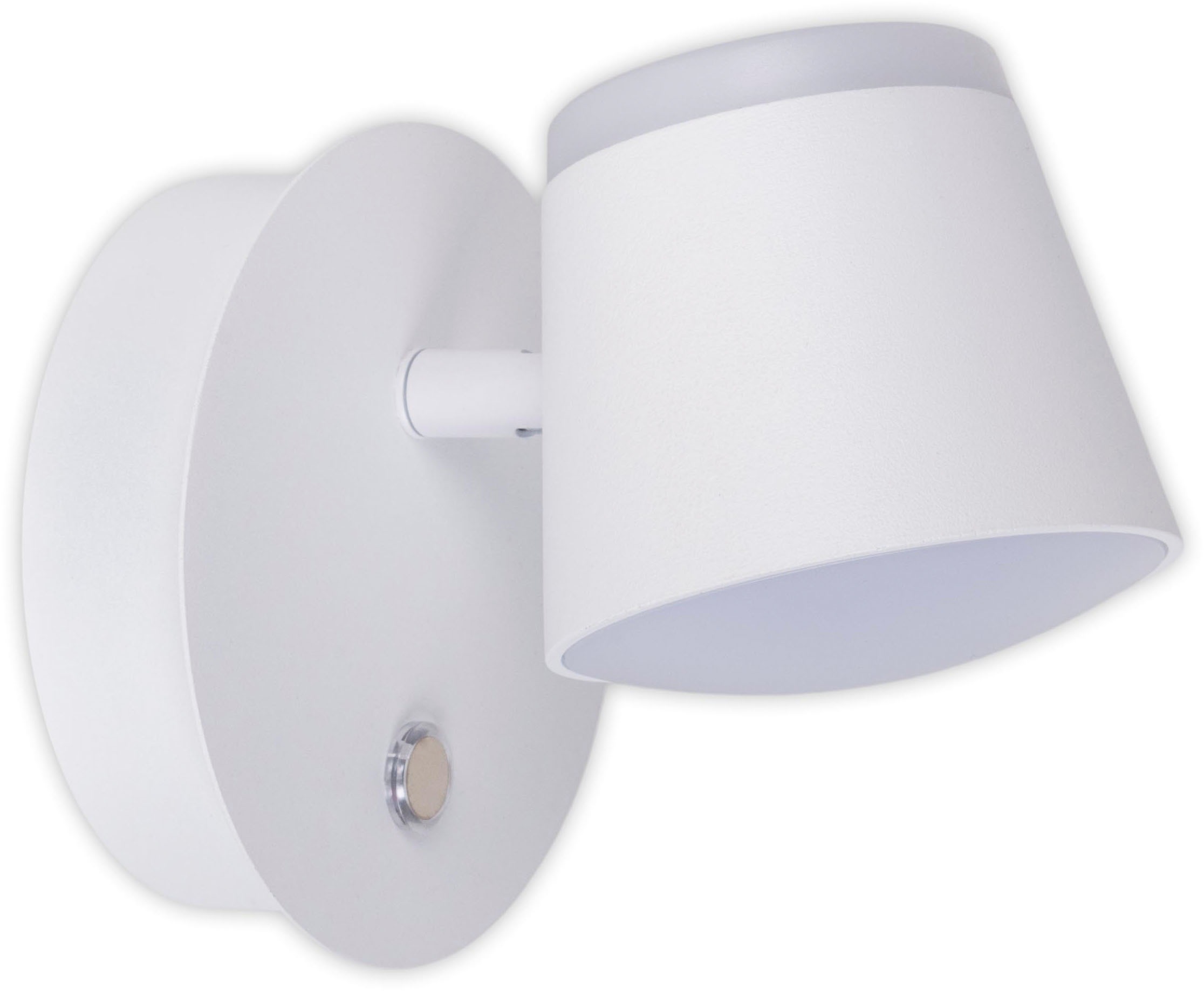 näve LED Wandleuchte »Tondo«, 1 flammig, Leuchtmittel LED-Modul | LED fest integriert, magnetisch, Akku Aufladung per USB-C Kabel, dimmbar per touch, Memory