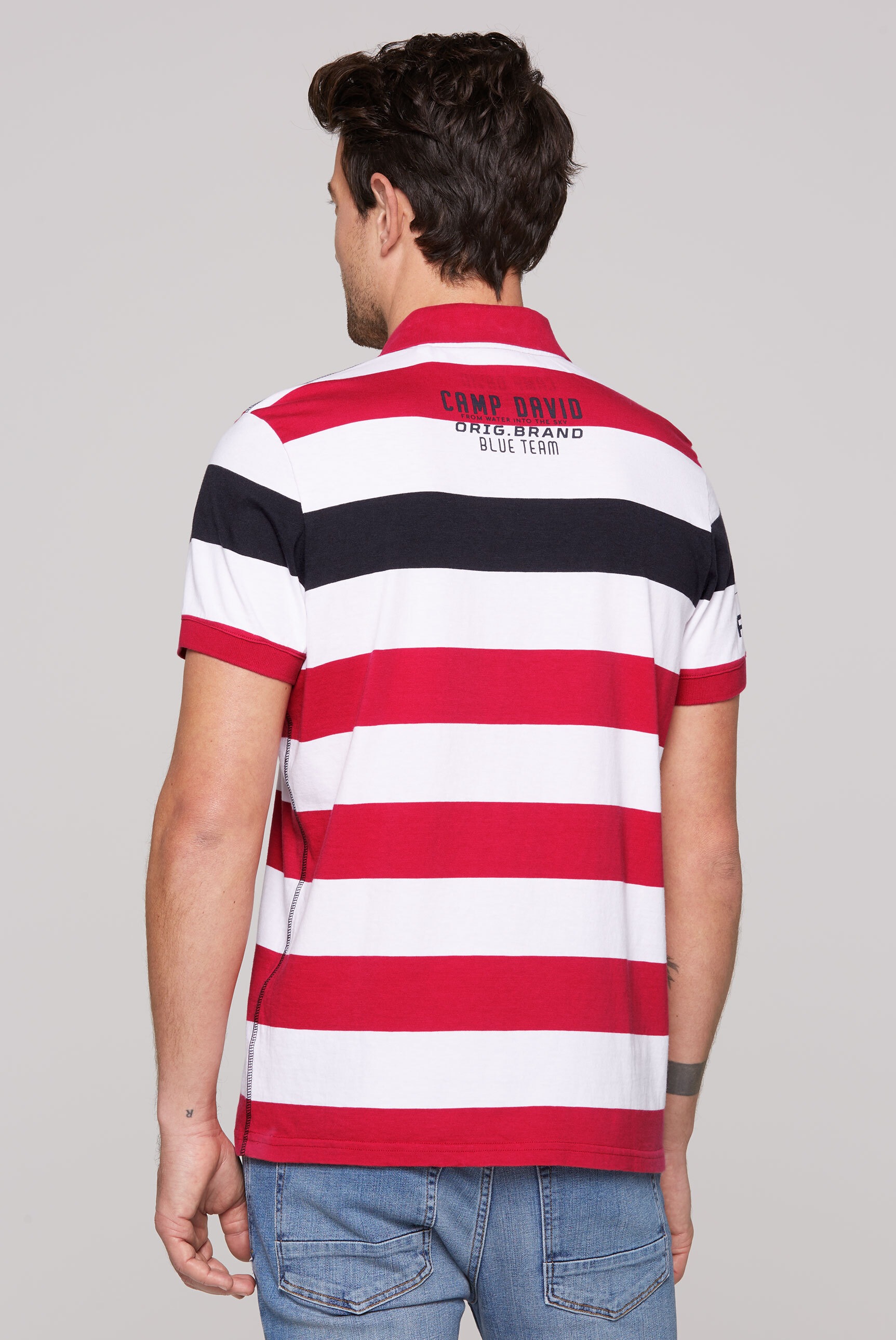 CAMP DAVID Poloshirt, aus Baumwolle