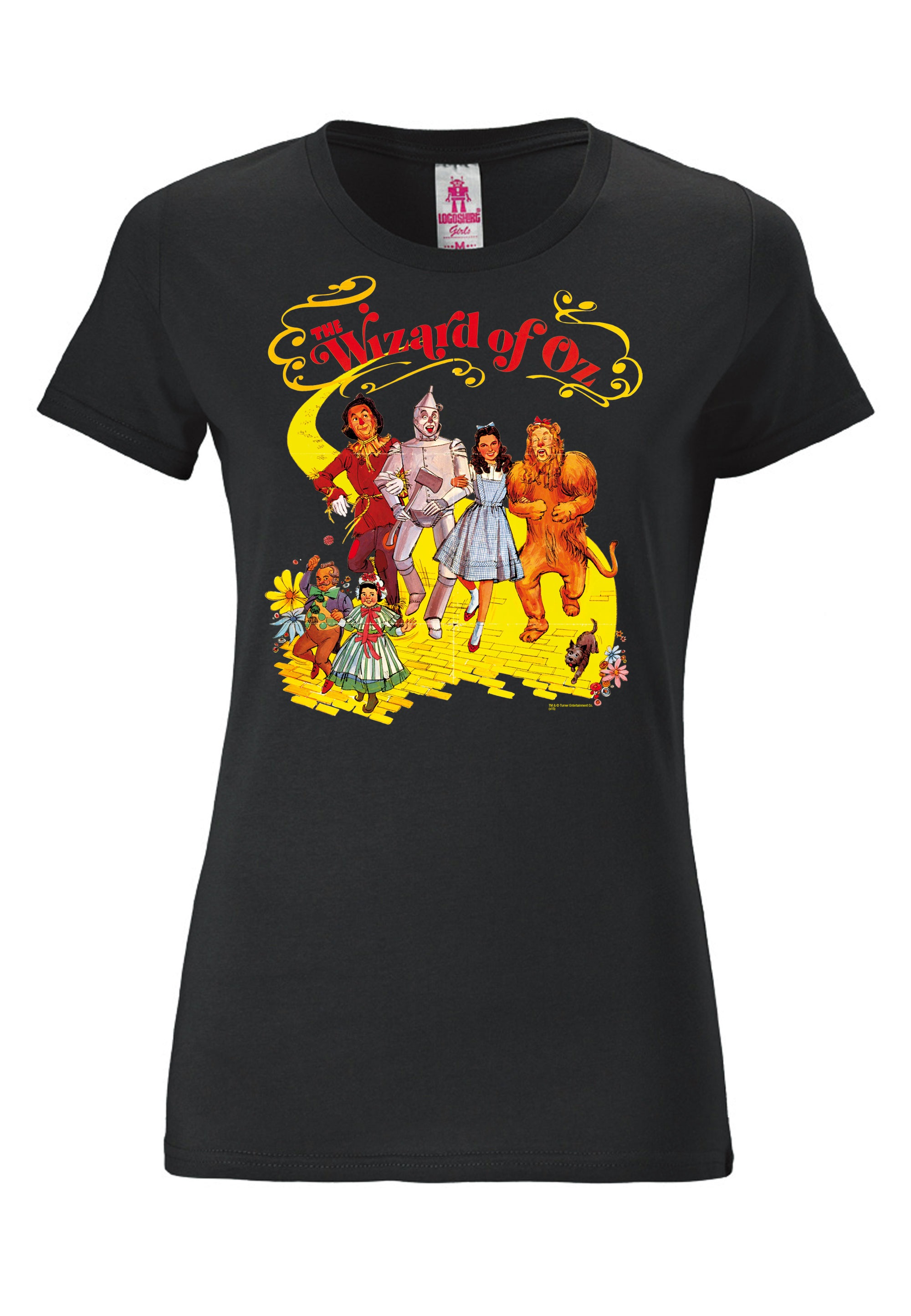 LOGOSHIRT T-Shirt »Yellow Brick Road - Der Zauberer von Oz«, mit tollem Retro-Print