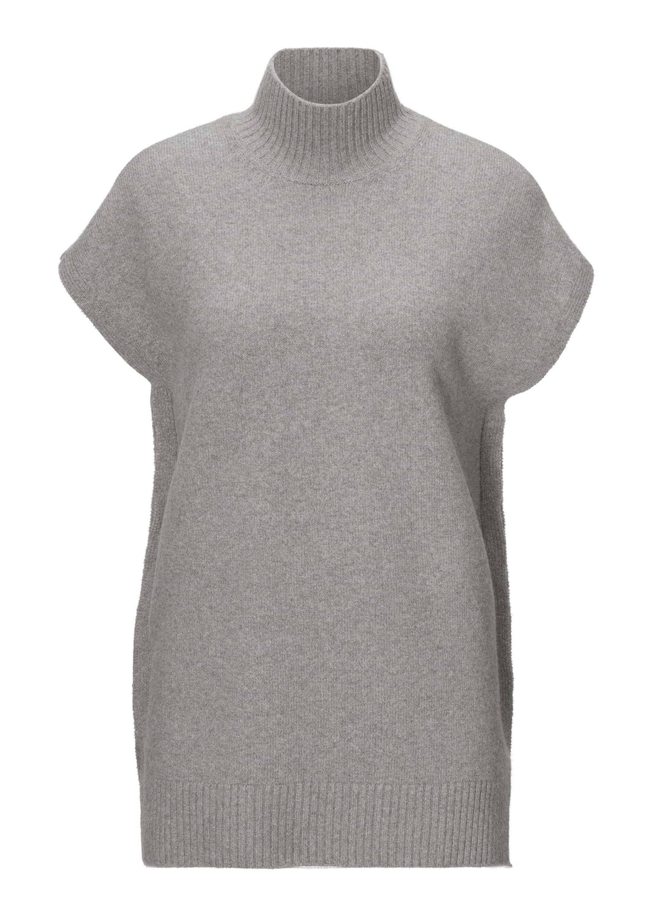 MADELEINE Longpullover "Pullover Ärmelloser Stehkragen-Pullover" günstig online kaufen