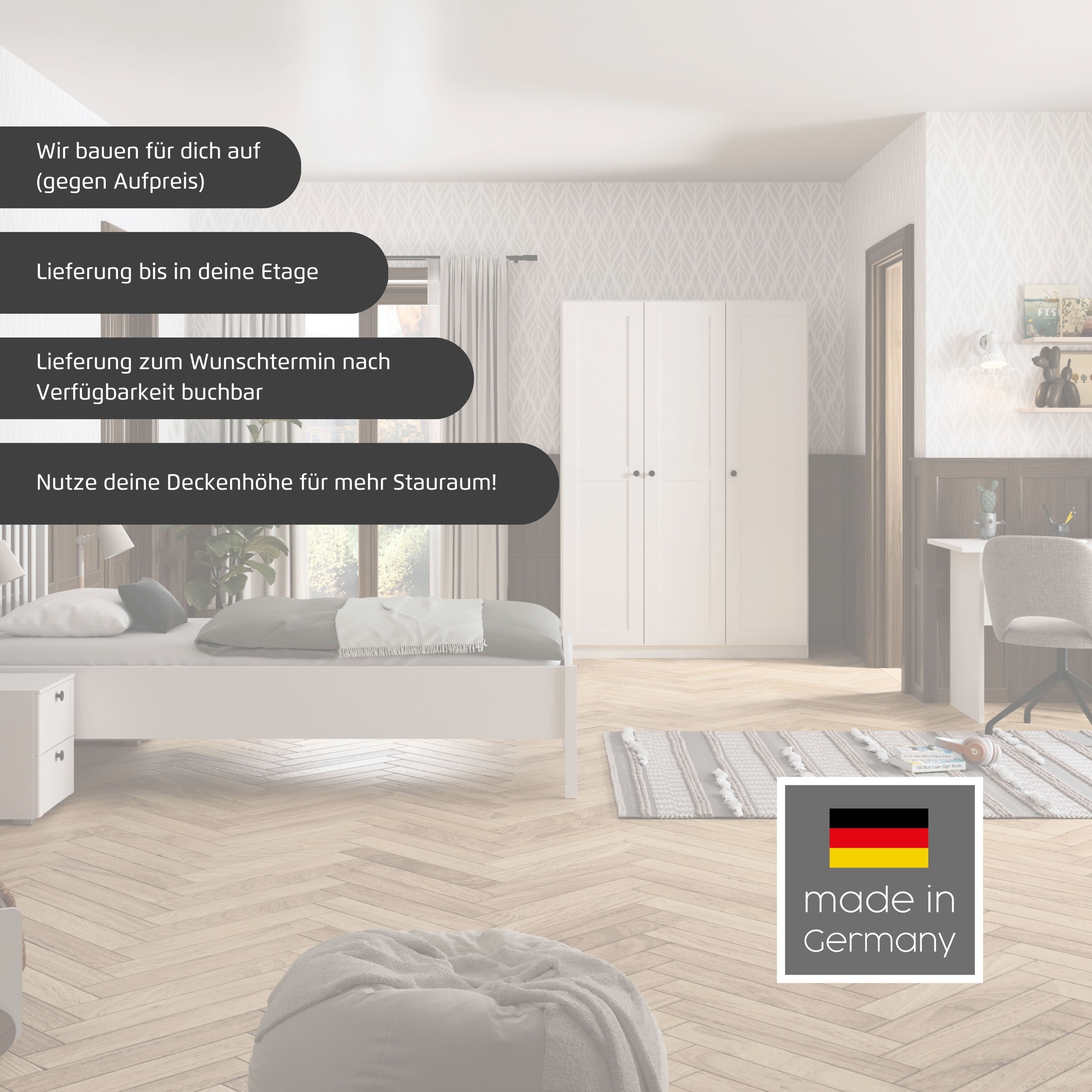 Thumbnail - rauch Drehtürenschrank "Kleiderschrank Schrank Garderobe Ankleide Schlafzimmerschrank YLVA" Breiten: 90/135/180 cm, Höhe...