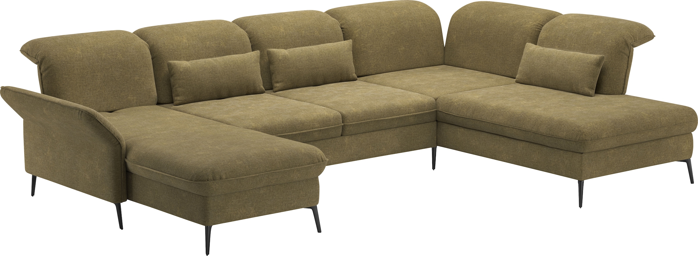 sit&more Wohnlandschaft »Emely«, mit Sitztiefenverstellung optional mit Bettfunktion und Bettkasten