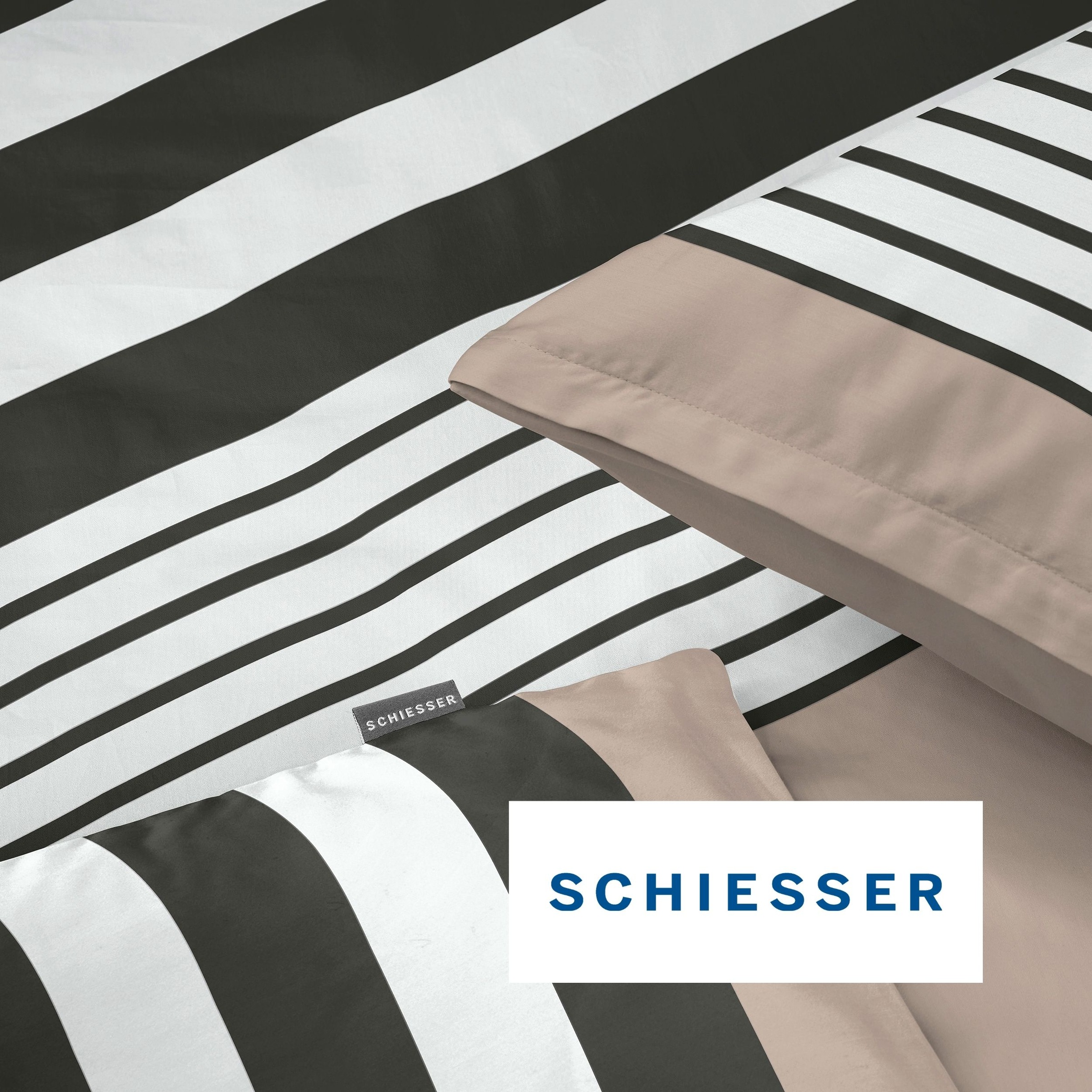 Schiesser Bettwäsche »Leika aus weicher Baumwolle mit Streifen-Design« 2 OEKO-TEX® MADE IN GREEN