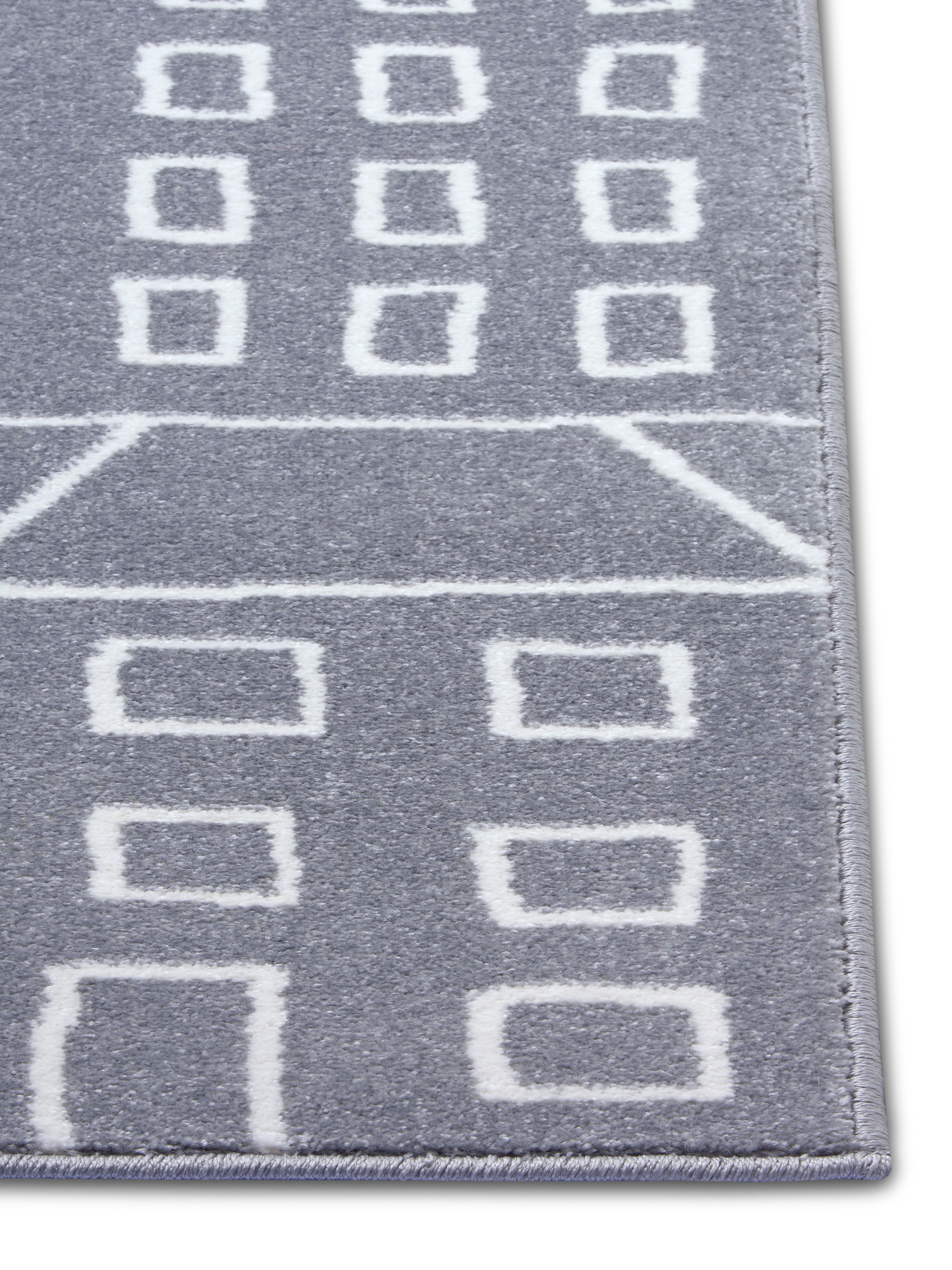 HANSE Home Teppich »Skyscraper«, rechteckig, 9 mm Höhe, Farbenfroh, Spielunterlage, Auto, Häuser, Straße, strapazierfähig