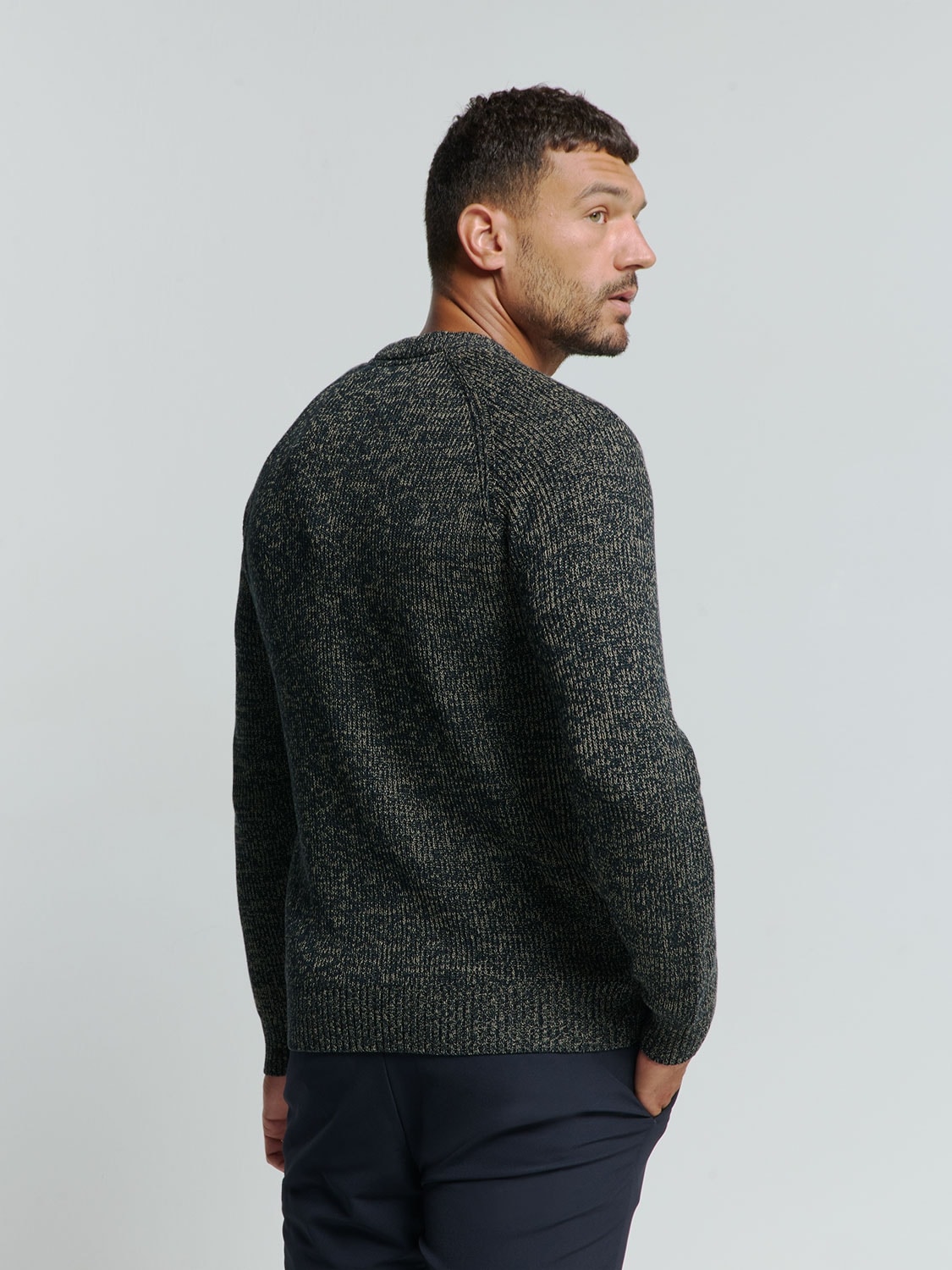 NO EXCESS Strickpullover, in melierter Optik günstig online kaufen