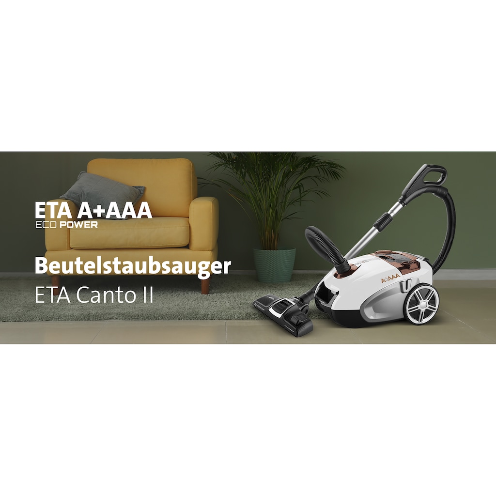 eta Bodenstaubsauger »CANTO II ETA349290020, Eco Motor,«, 700 W, mit Beutel