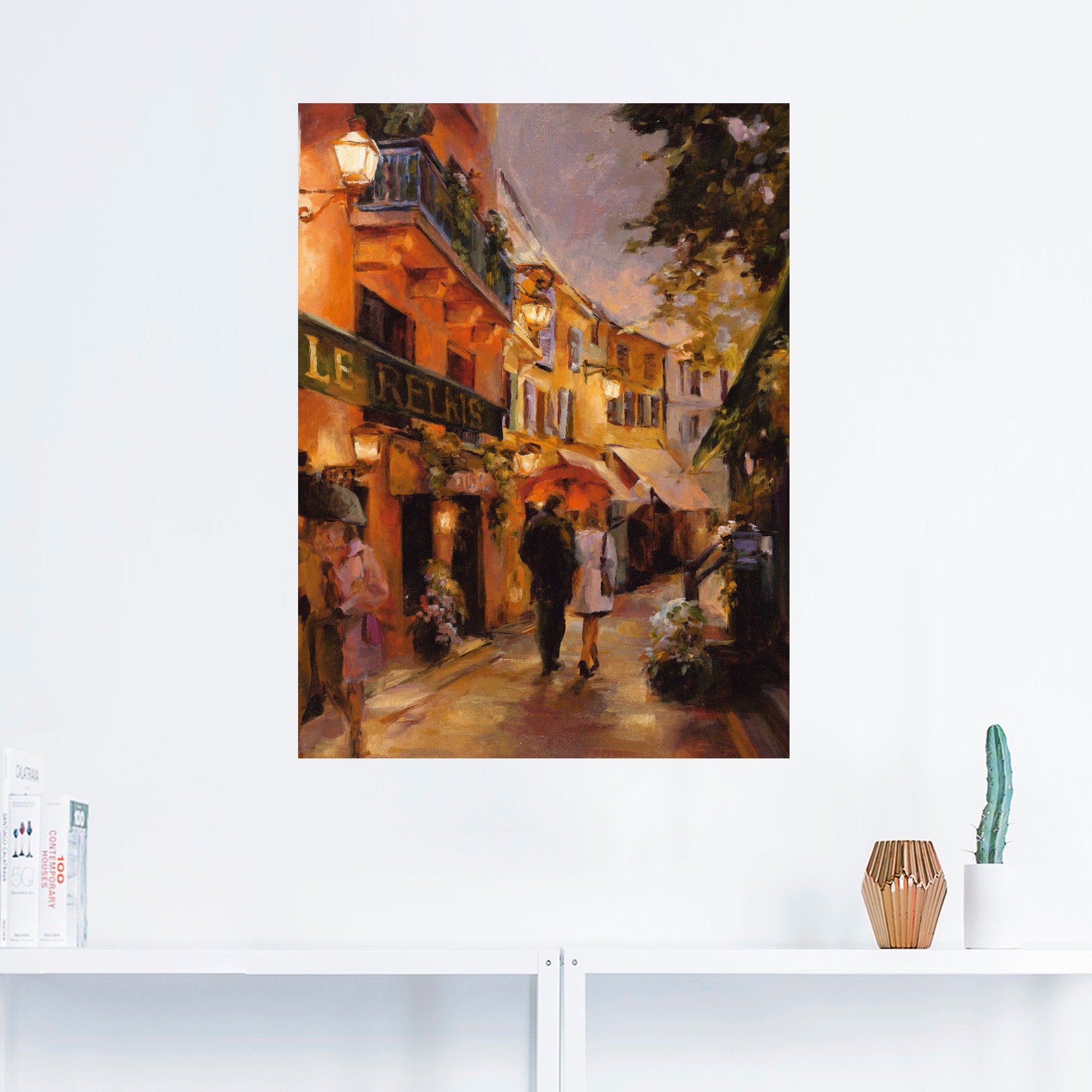 oder (1 in als St.), I«, kaufen BAUR Wandbild Artland versch. Größen »Abend in Frankreich, Poster | Leinwandbild, Paris Wandaufkleber