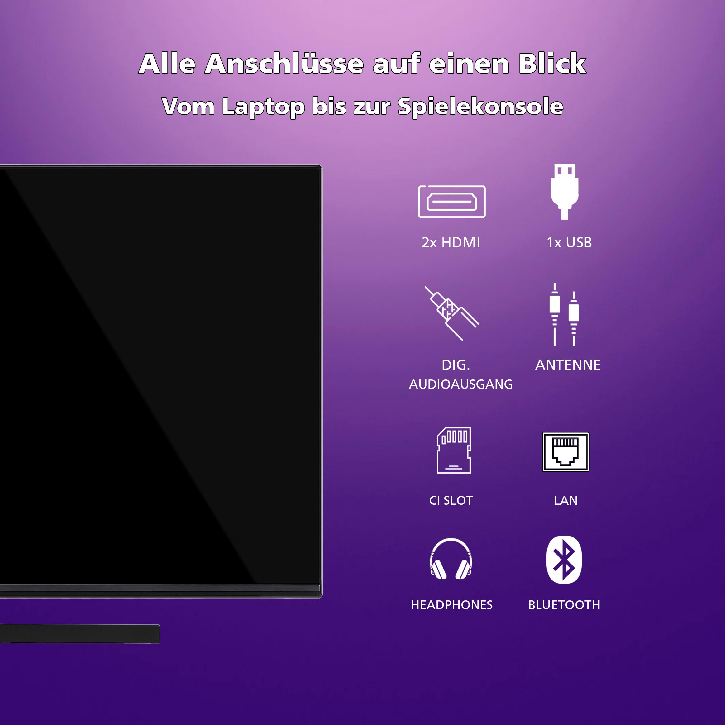 JVC QLED-Fernseher »LT-32VQF545A«, Full HD, Android TV-Smart-TV