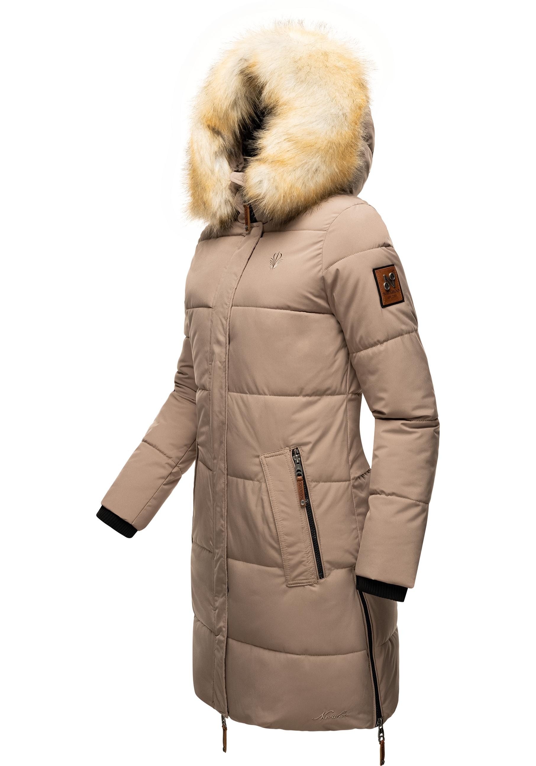 Navahoo Wintermantel "Halina", modischer Damen Winter Steppmantel mit Kapuz günstig online kaufen