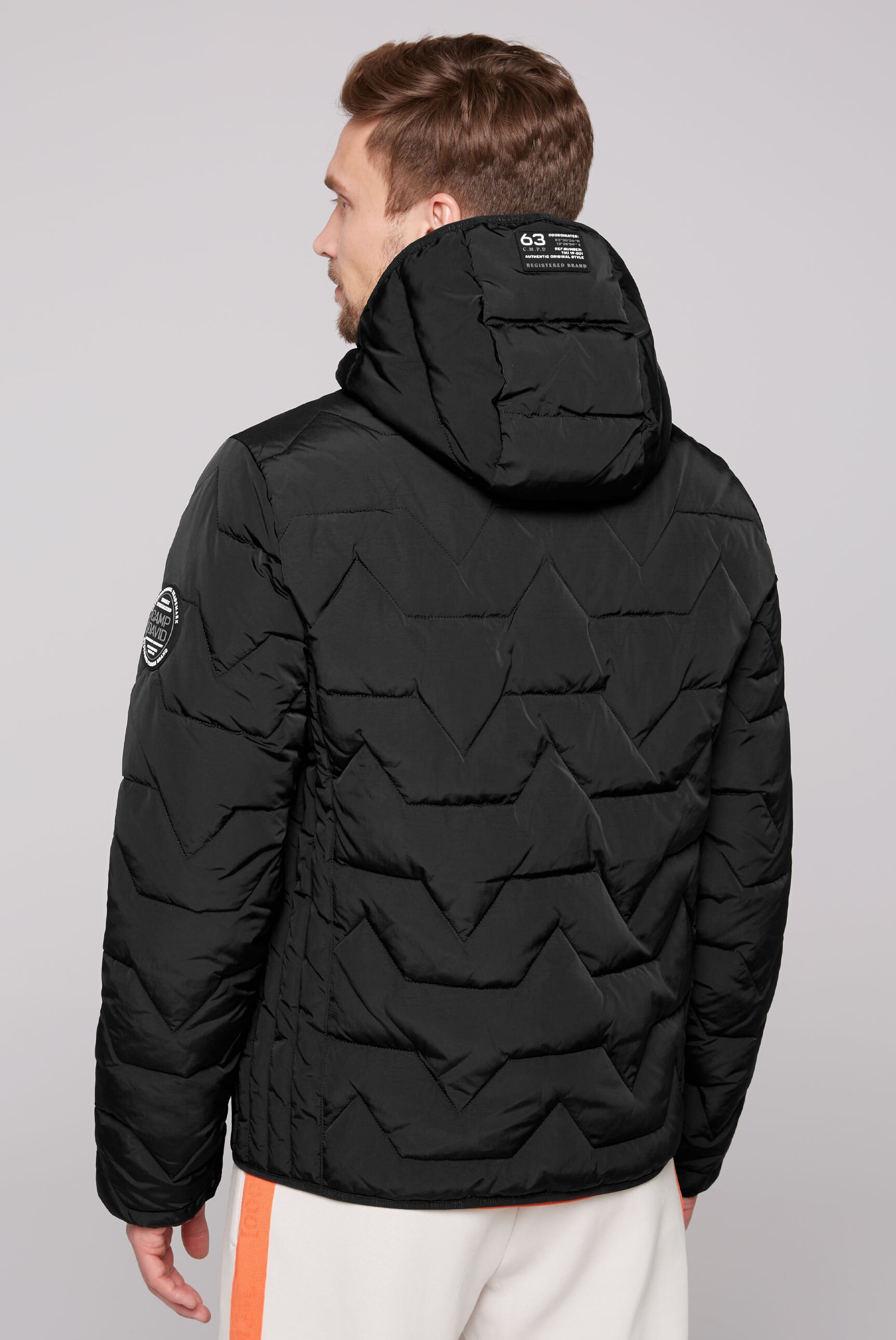 CAMP DAVID Winterjacke, mit Kapuze, mit elastischem Saumabschluss