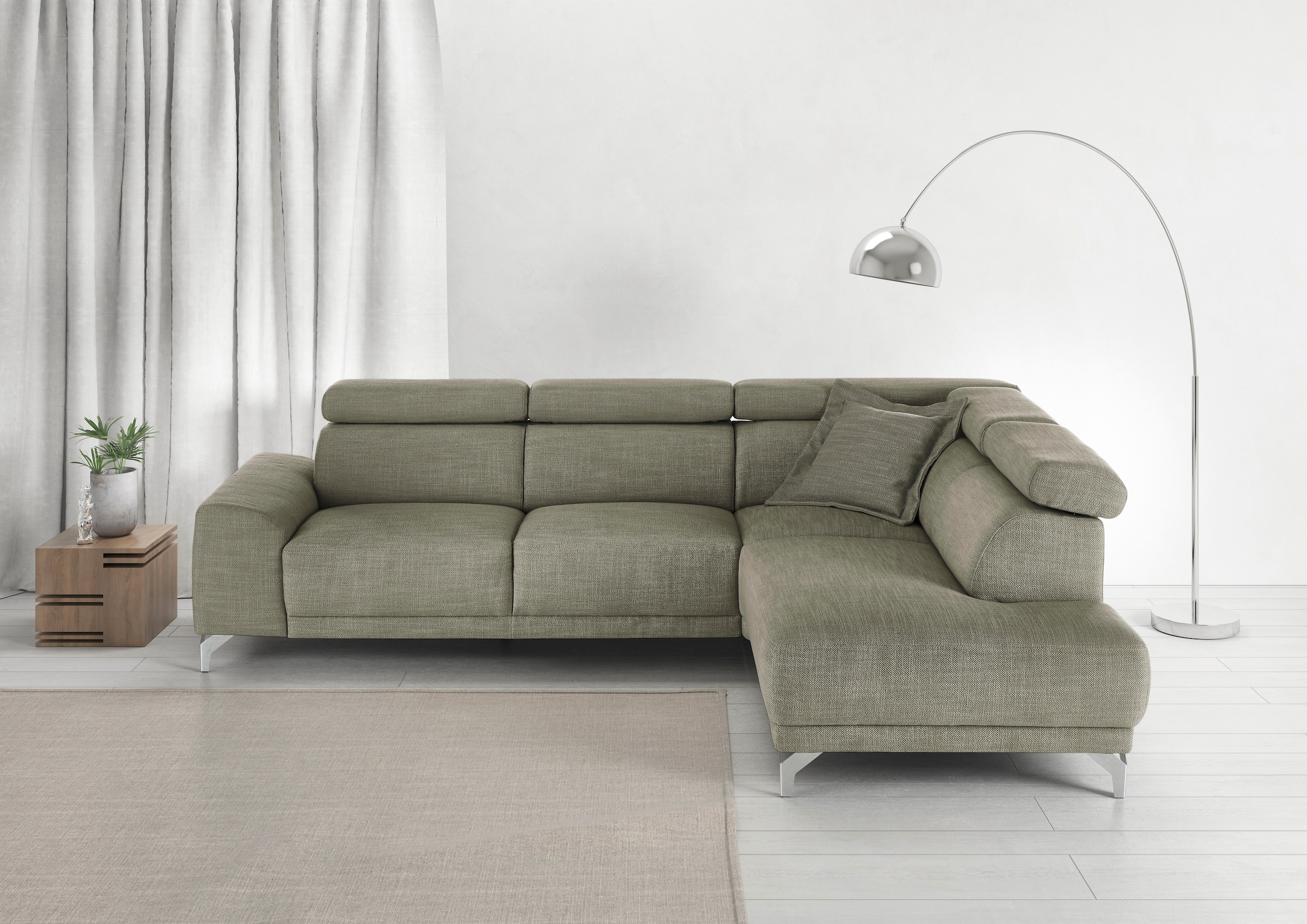 3C Candy Ecksofa "Greve Sofa immer mit manuelle Kopfteilverstellungen, mode günstig online kaufen