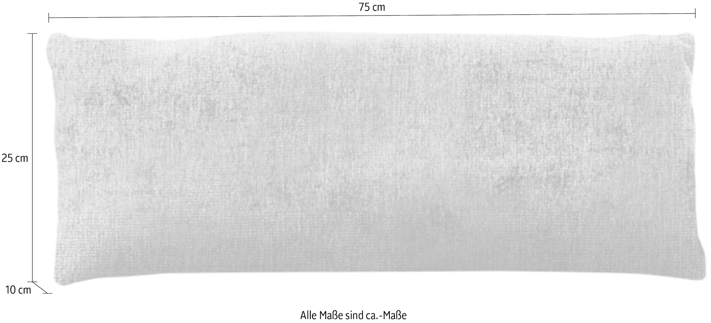 Home affaire Dekokissen »Liora, Nierenkissen groß, Breite 75 cm« passend zur Liora-Serie, extra Rückenstütze & optisches Highlight