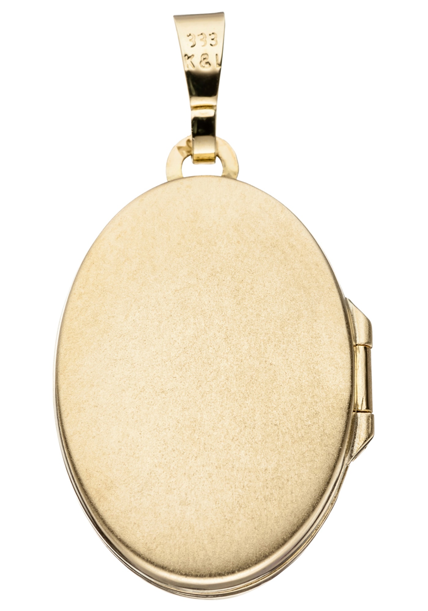 JOBO Medallionanhänger »Anhänger Medaillon oval« 333 Gold mit Rubin und  Zirkonia