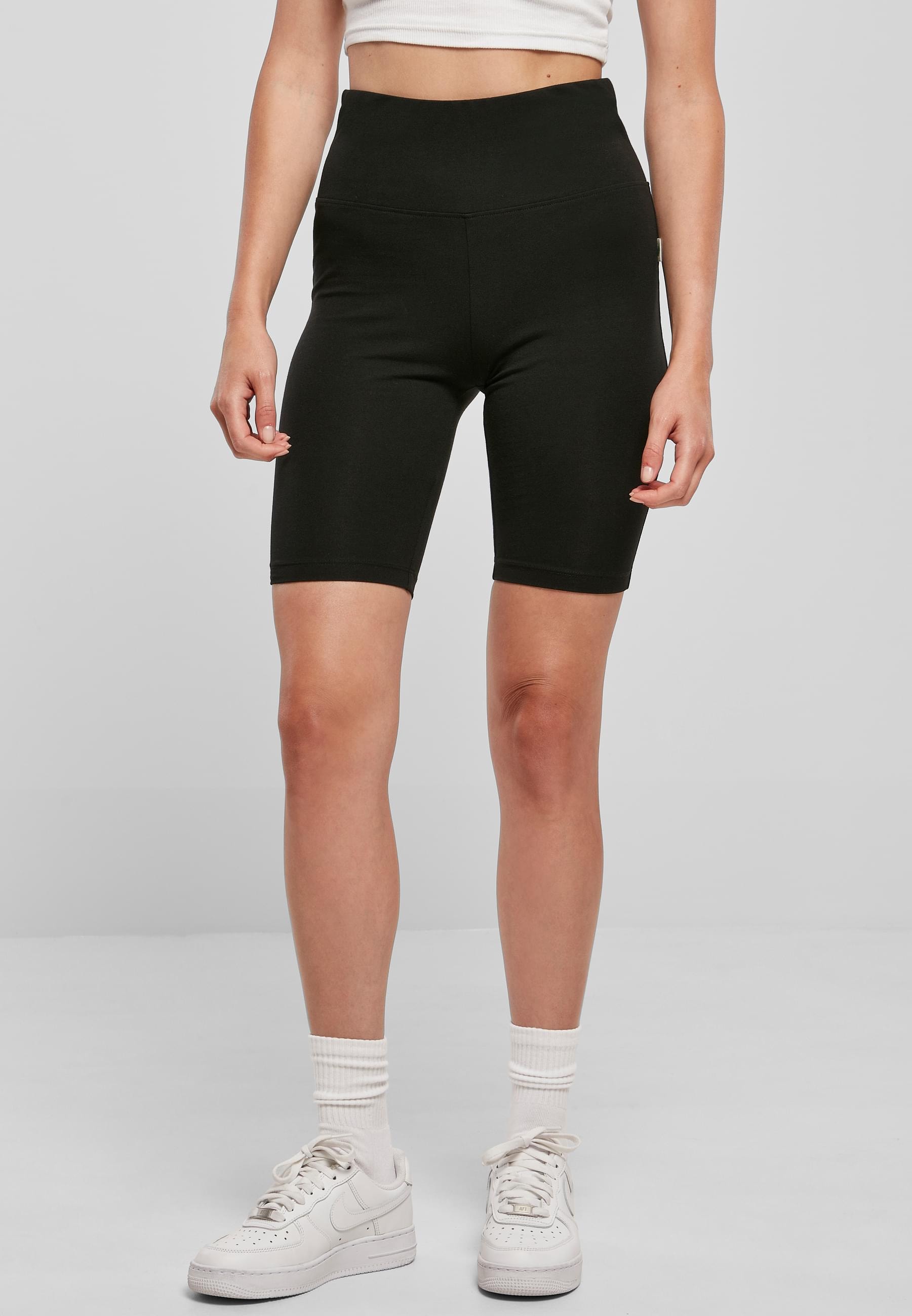 URBAN CLASSICS Radlerhose »Urban Classics Damen Ladies Organic Stretch Jersey Cycle Shorts«, (1 tlg.)