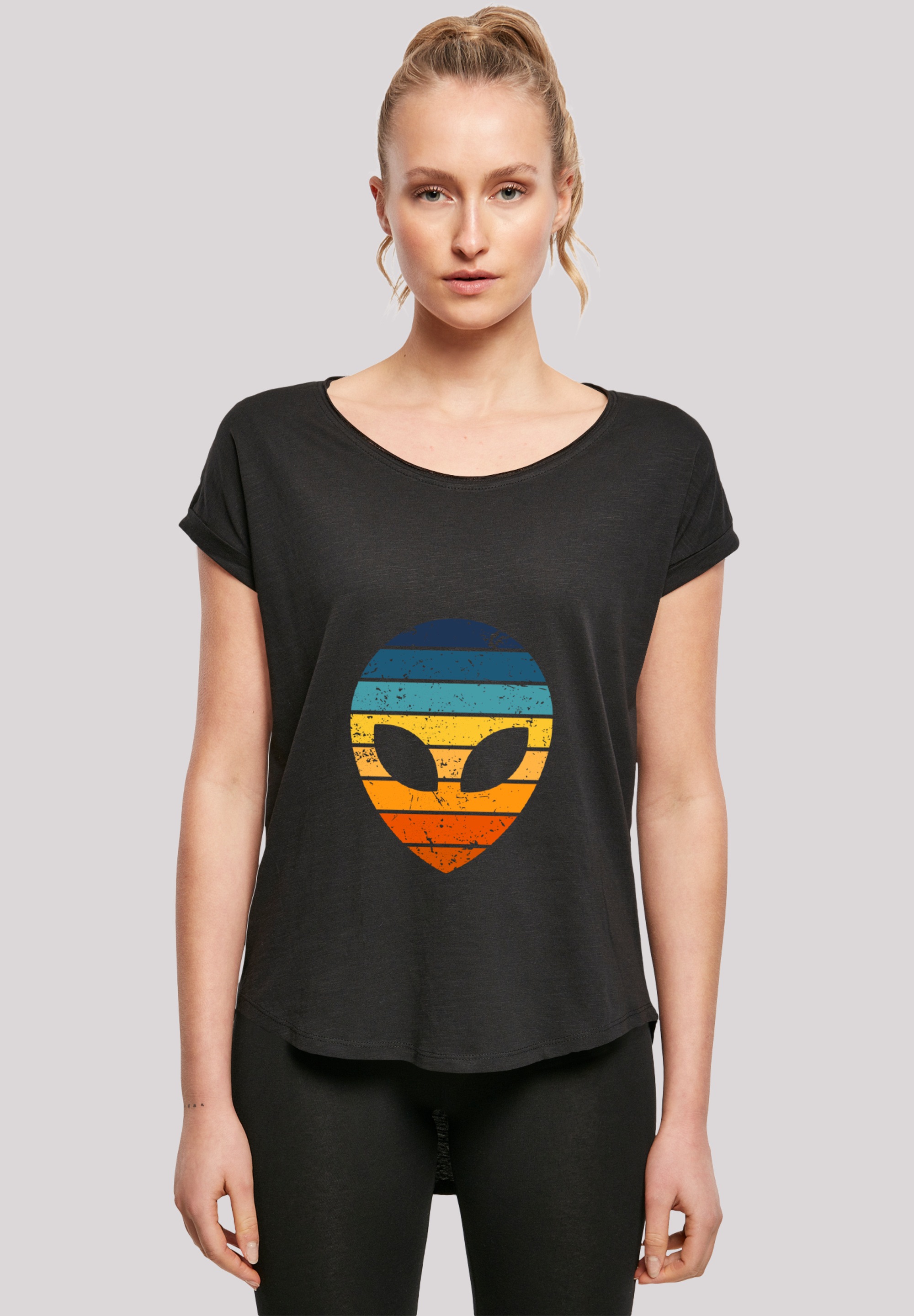 F4NT4STIC T-Shirt "Alien Sonnenuntergang Retro", Premium Qualität günstig online kaufen
