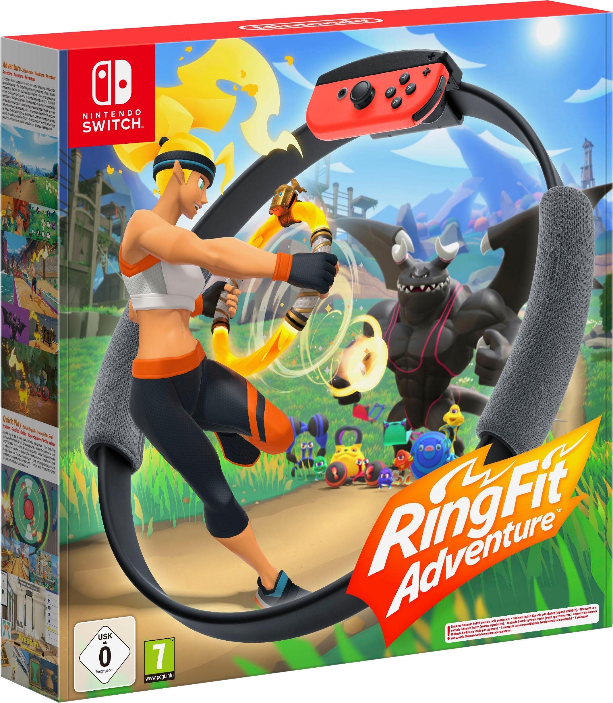 NINTENDO SWITCH Spielesoftware "Ring Fit Adventure", Nintendo Switch, bunt, Spielesoftware