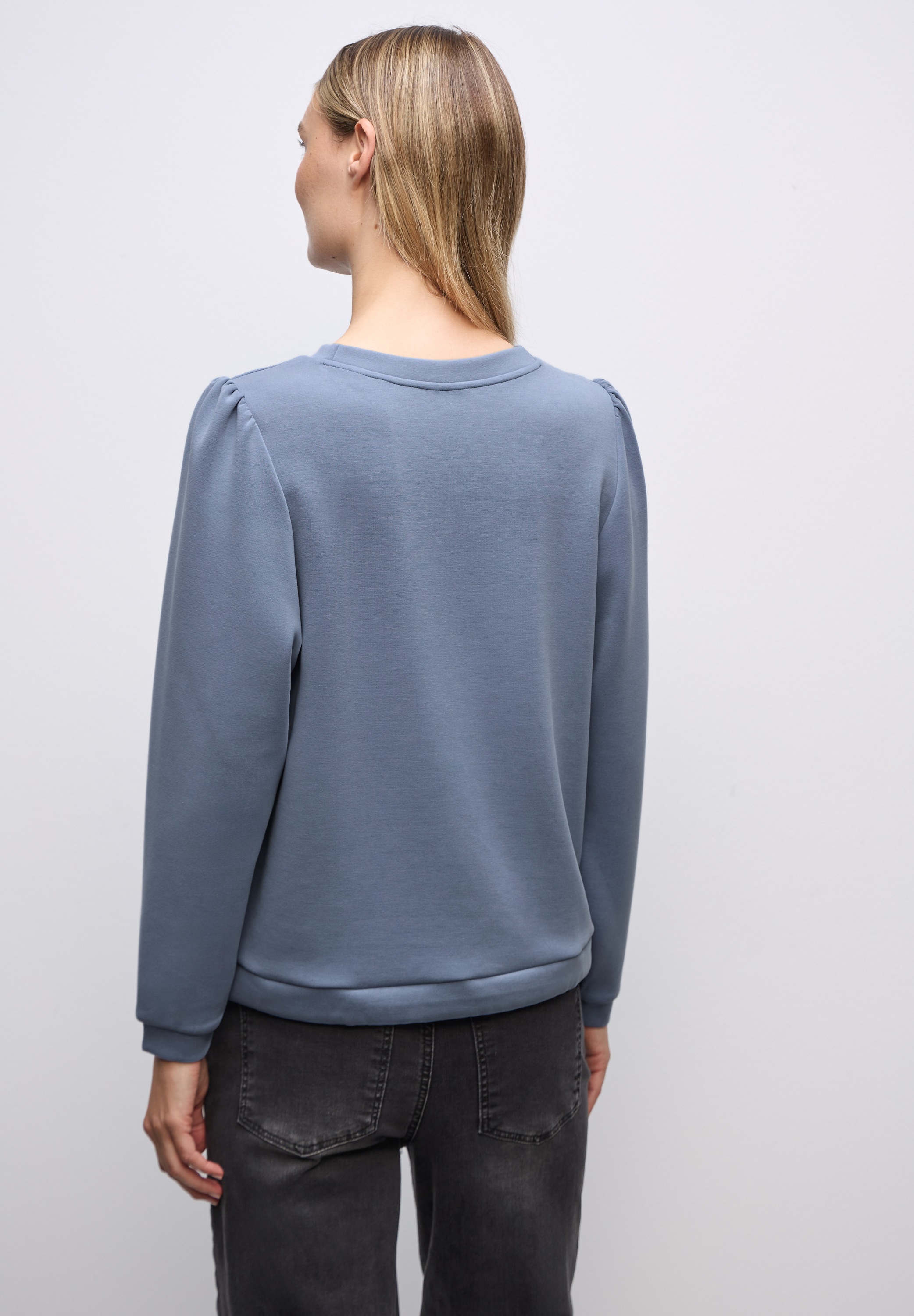 STREET ONE Langarmshirt mit Tunnelzug am Saum günstig online kaufen