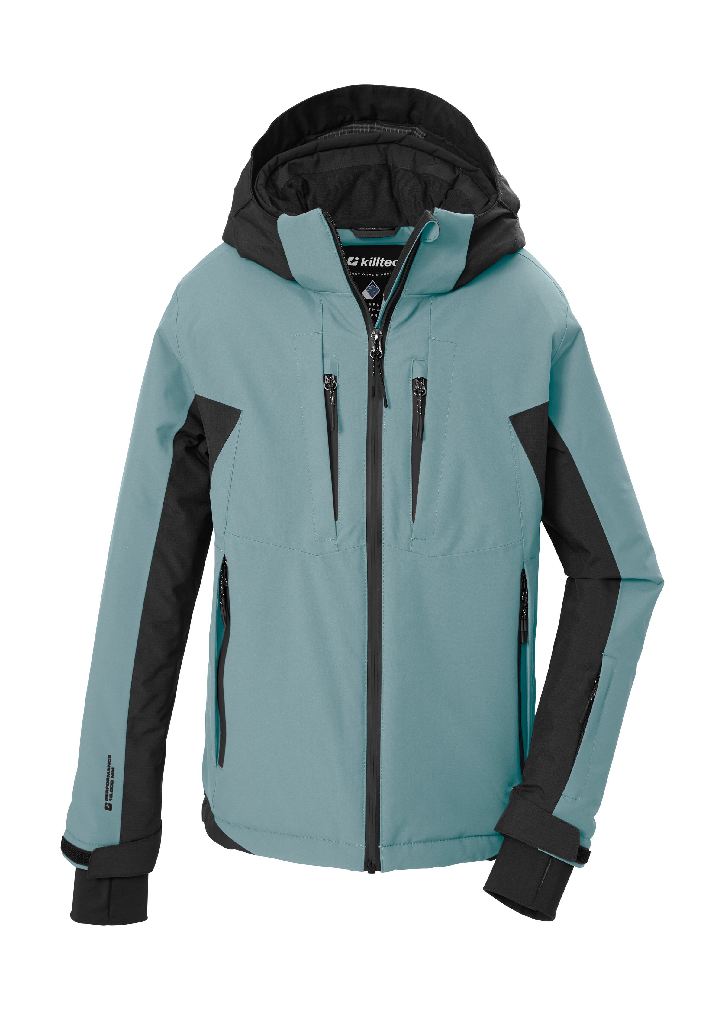Killtec "KSW 212 BYS SKI JCKT" Wasserdichte Skijacke, abnehmbare Kapuze, viele Taschen