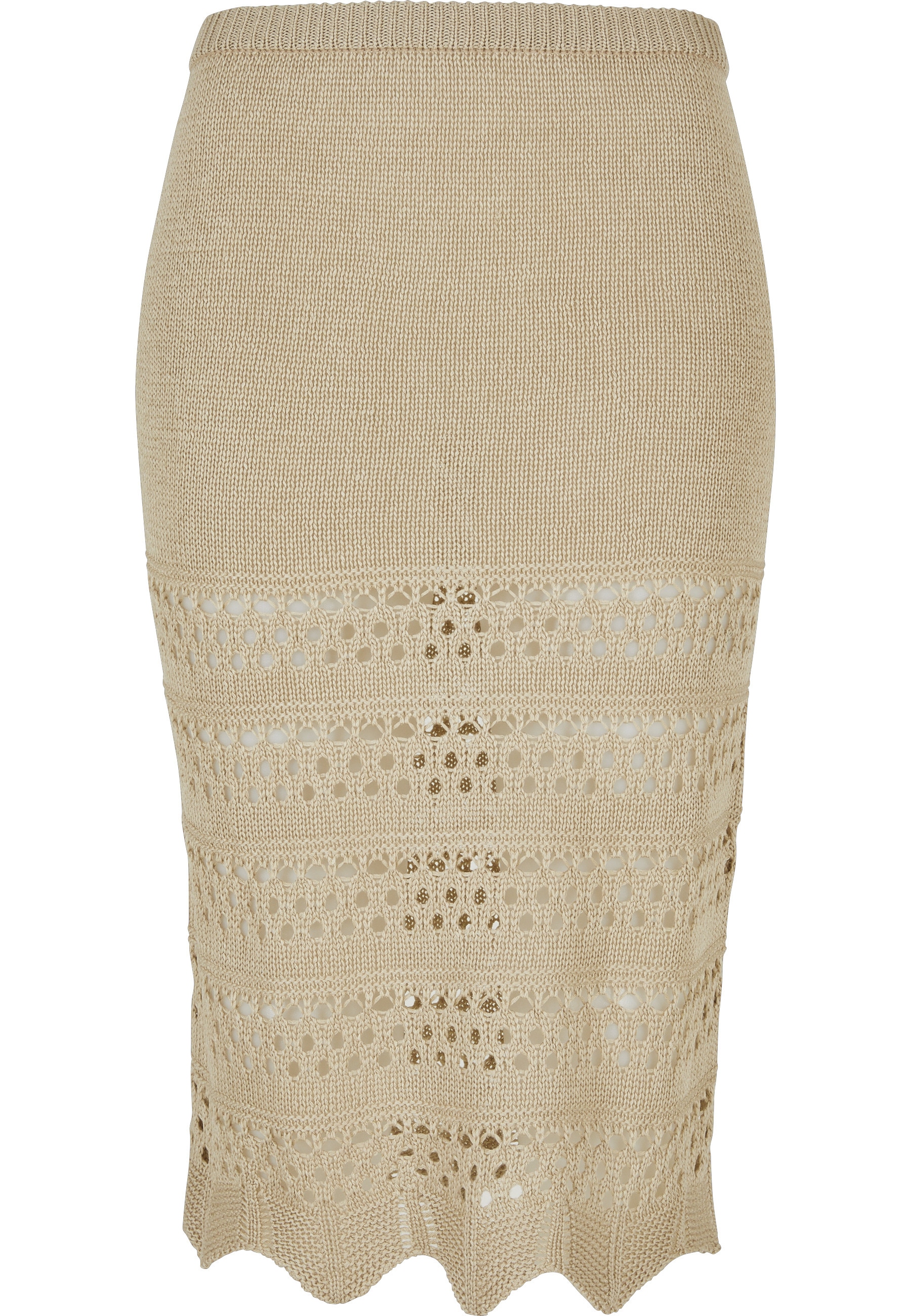 URBAN CLASSICS Maxirock "Urban Classics Damen Ladies 3/4 Crochet Knit Skirt" 1