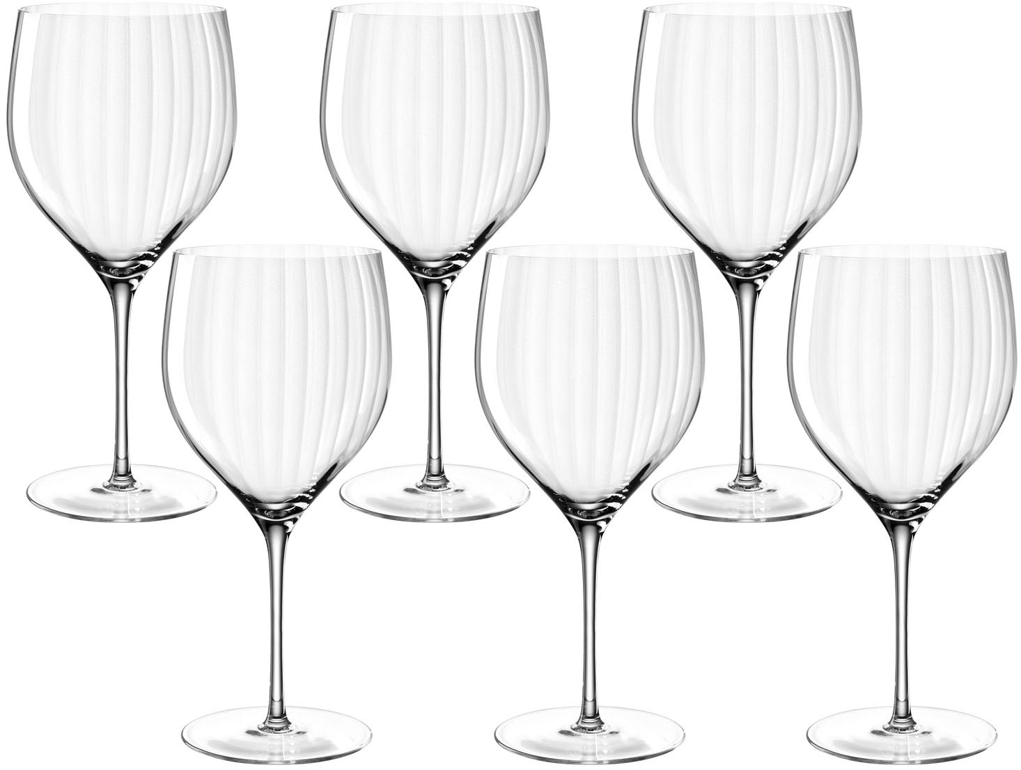 LEONARDO Cocktailglas "POESIA", Ø 10,7cm x 23cm, 750ml, 6 Stk., transparent, Trinkgefäße, 750 ml, 6-teilig