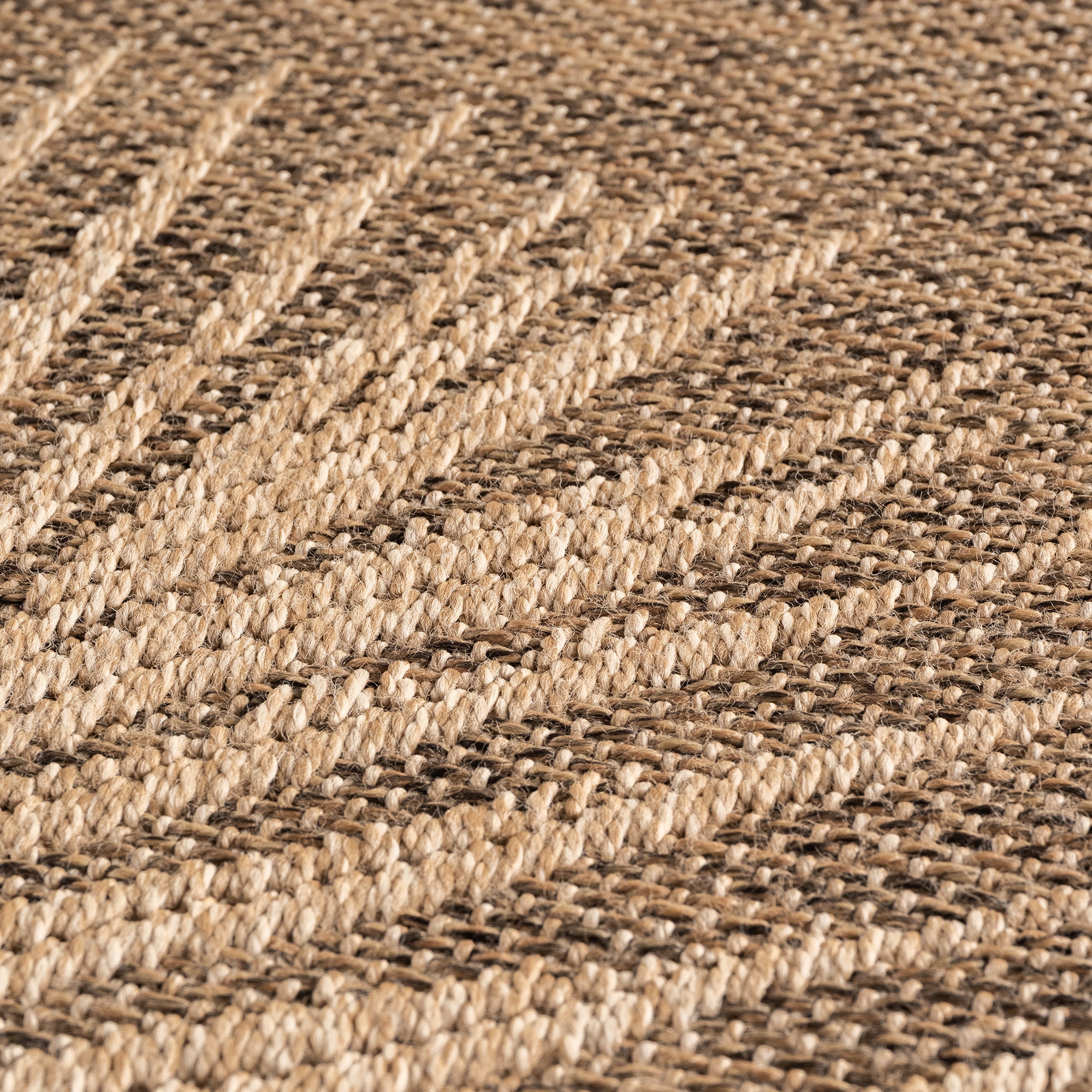Ayyildiz Teppiche Outdoorteppich »TIMBER 1403«, rechteckig, 5 mm Höhe, Läufer, In und Outdoor, Jute Sisal Optik, Wohnzimmer, Aussenbereich